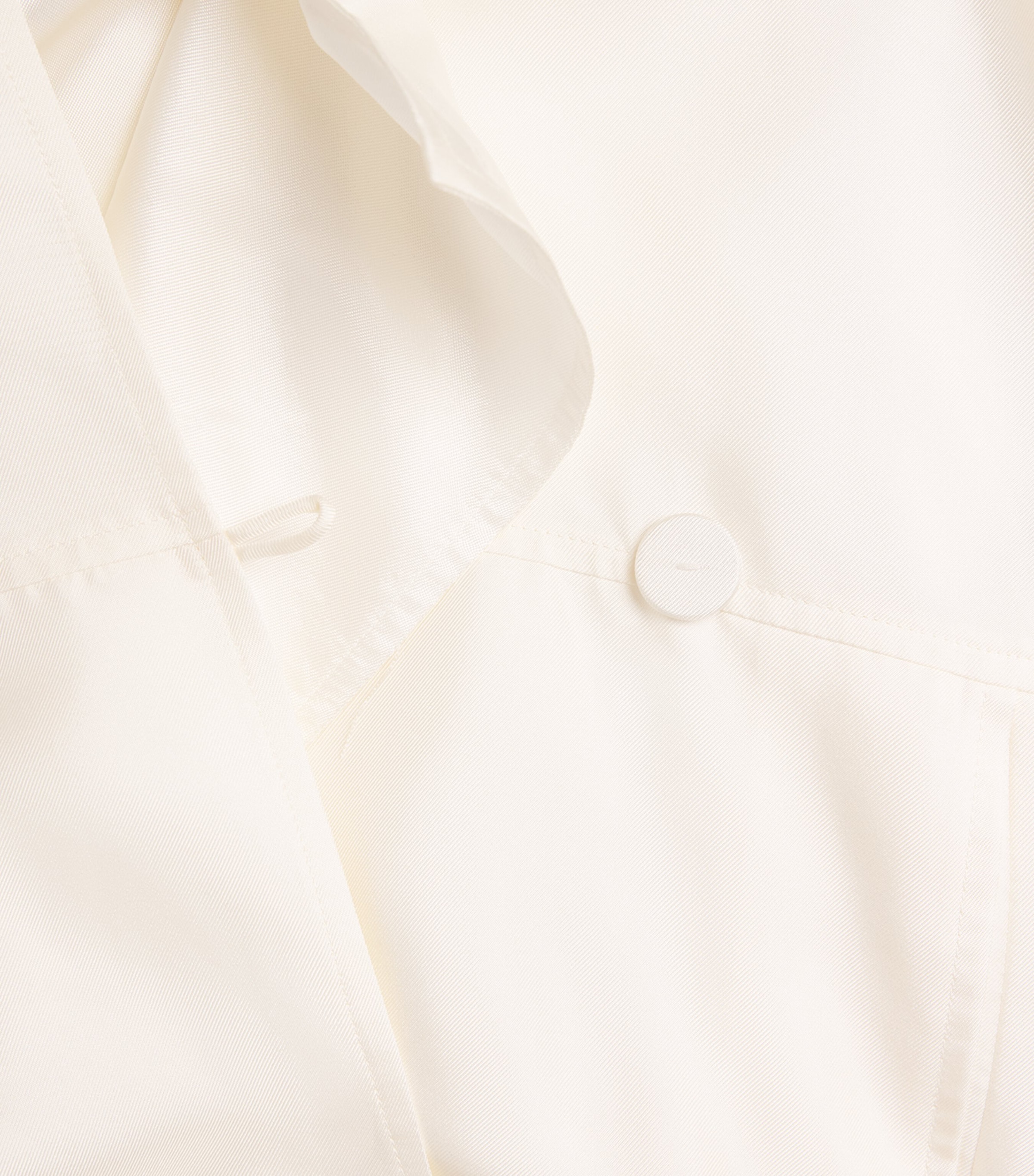 Róhe Womens Silk Blouson Anorak Blouse Cream Image 6