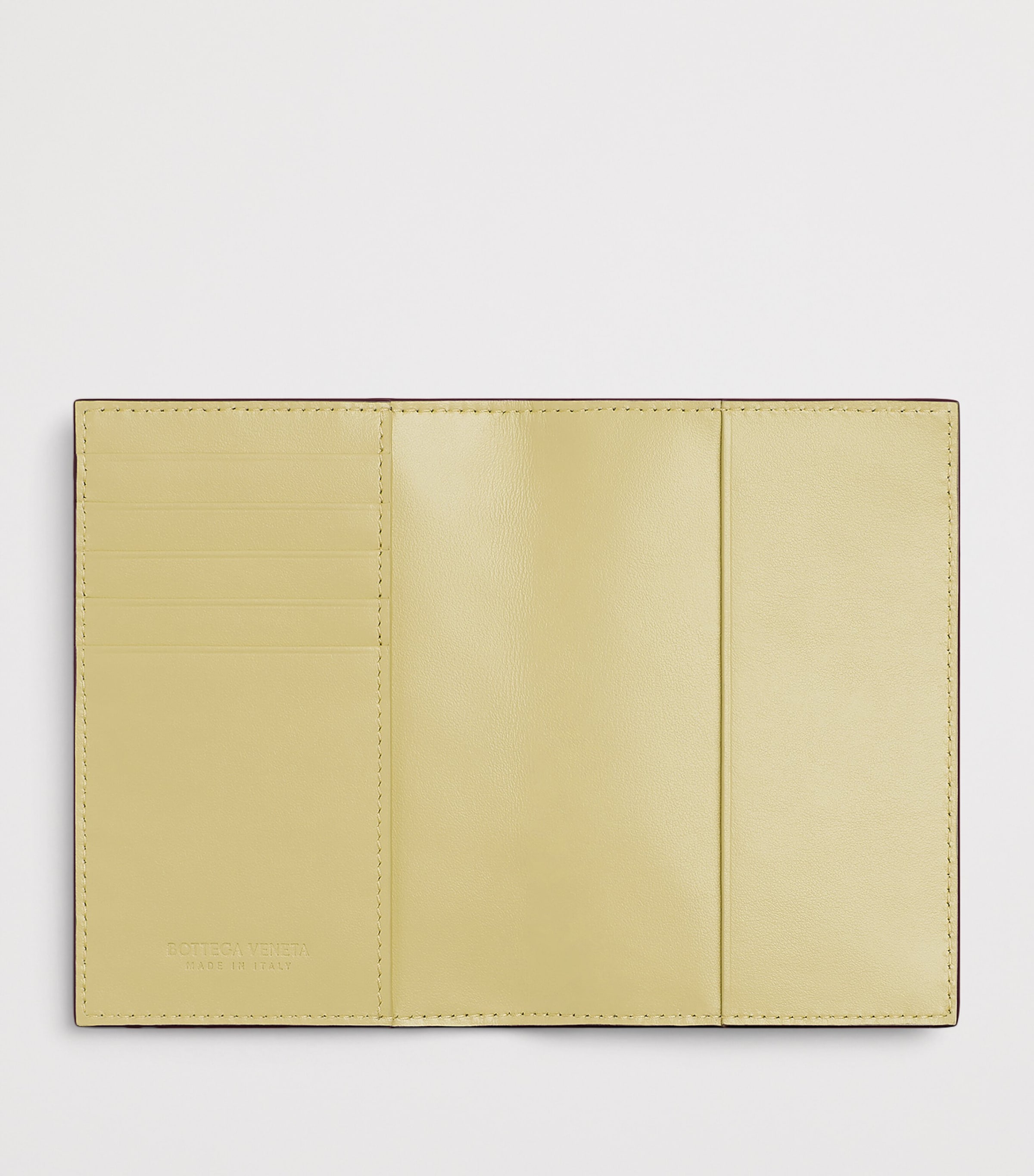 Bottega Veneta Leather Intrecciato Passport Holder Image 2