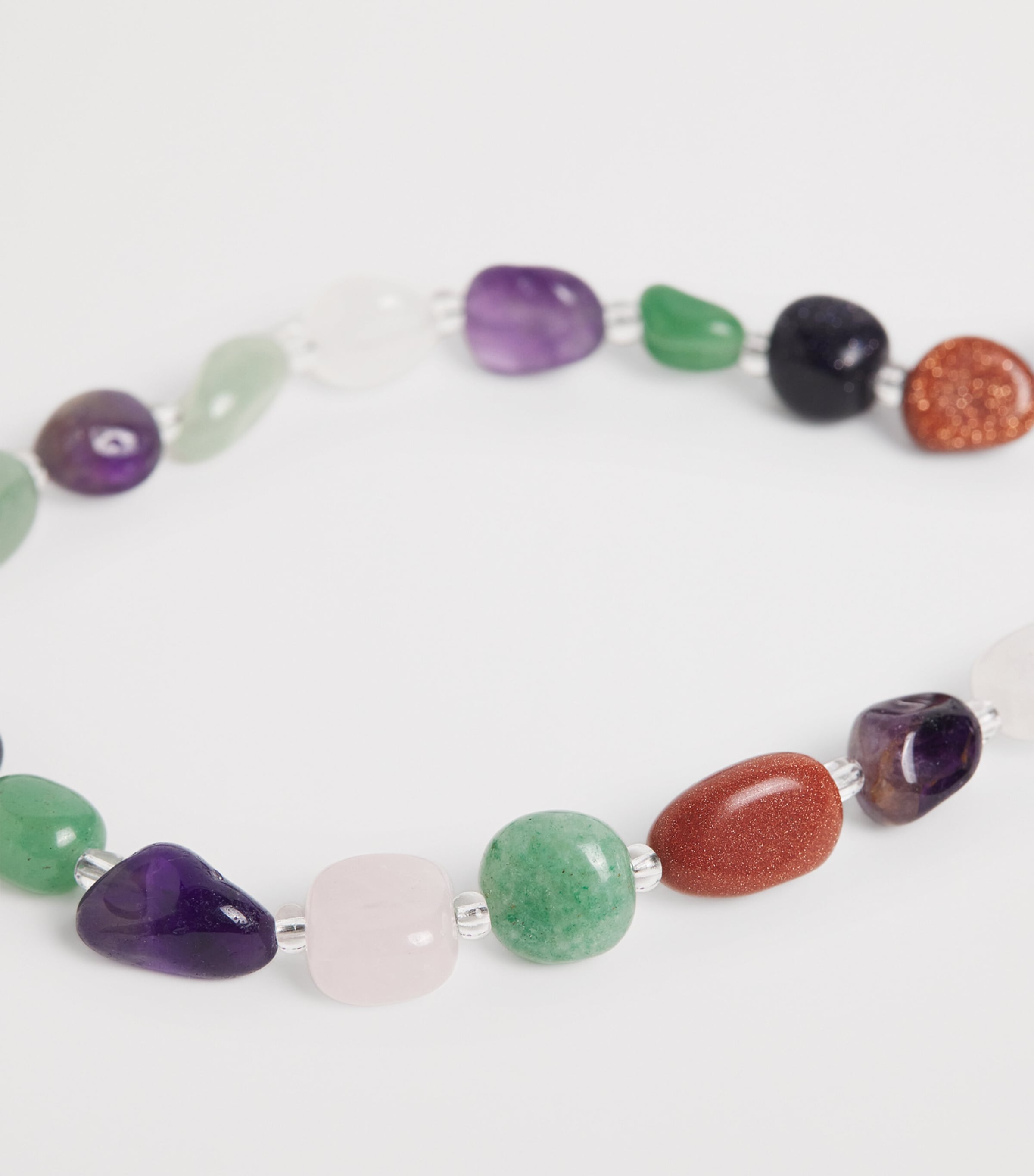 Short Beaded Crystal Clear Phone Cord CRYSTAL CLEAR Image 4