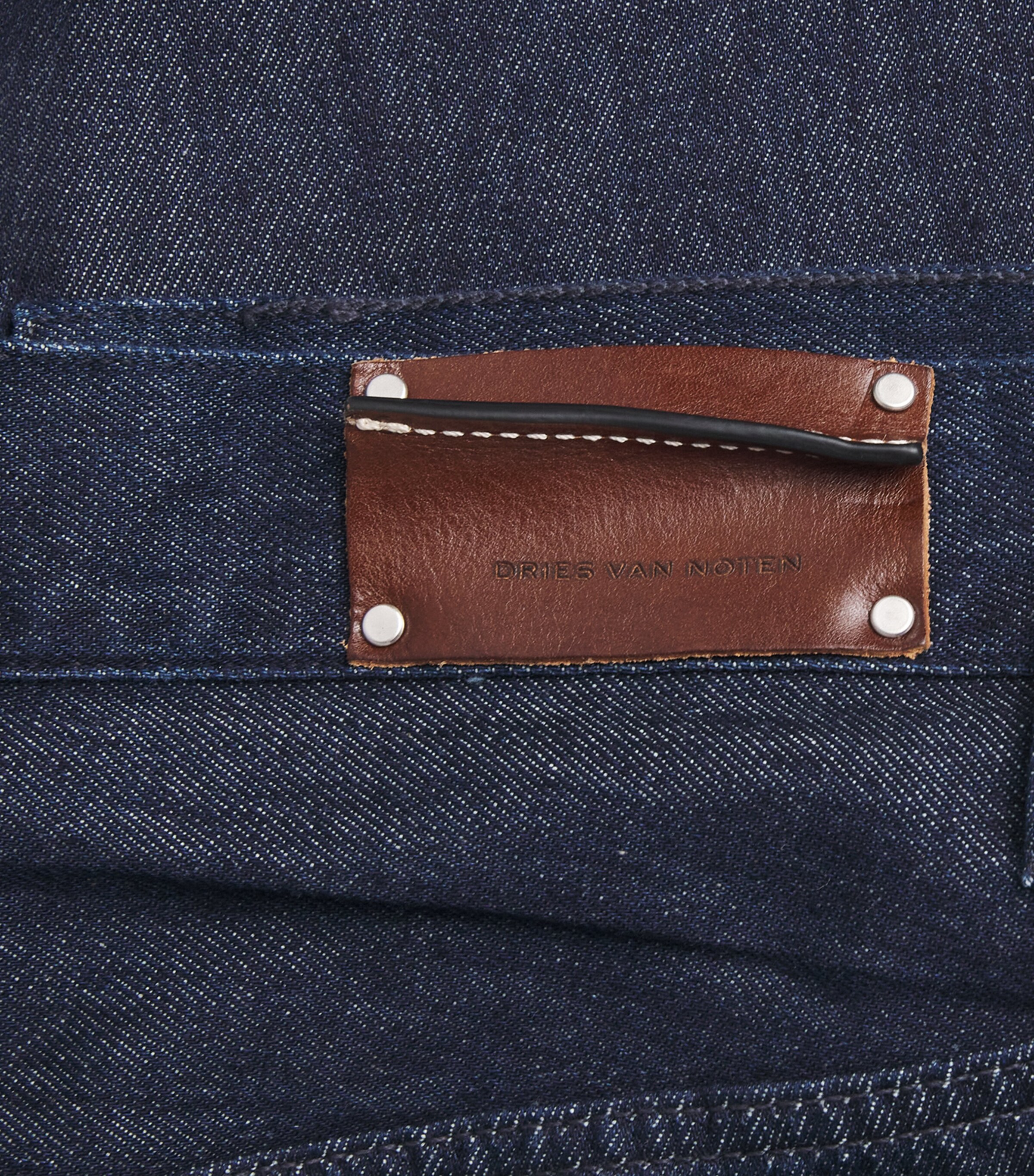 Pleated Wide-Leg Jeans INDIGO Image 5