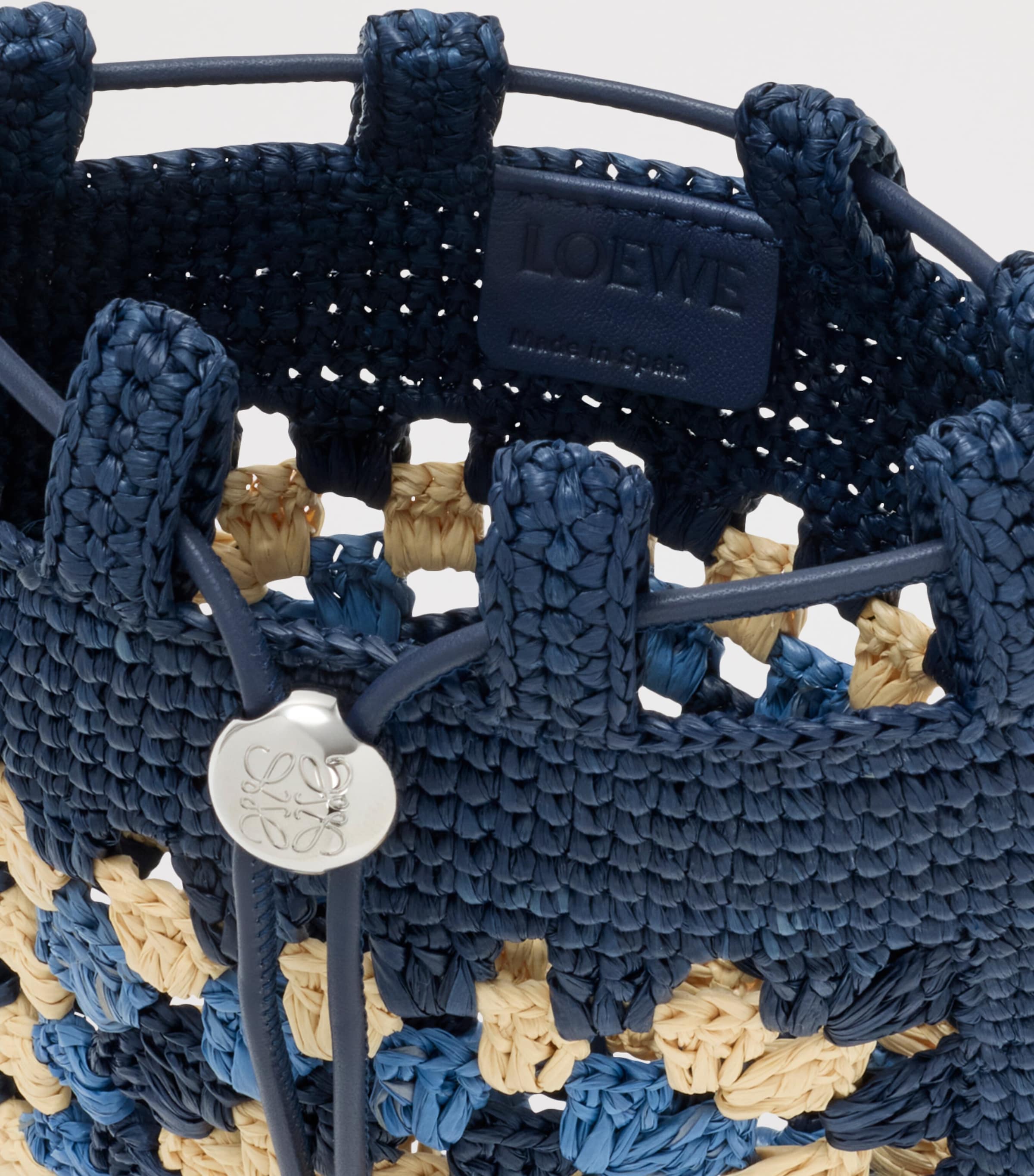 LOEWE Navy x Paula's Ibiza Crochet Pocket Patch Shoulder Bag LOEWE Navy x Paula's Ibiza Crochet Pocket Patch Shoulder Bag