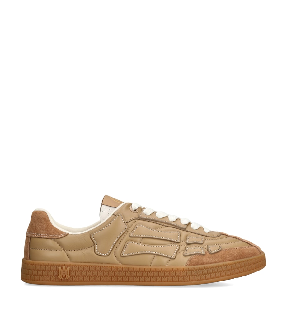 AMIRI Leather Pacific Football Sneakers Tan Image 1