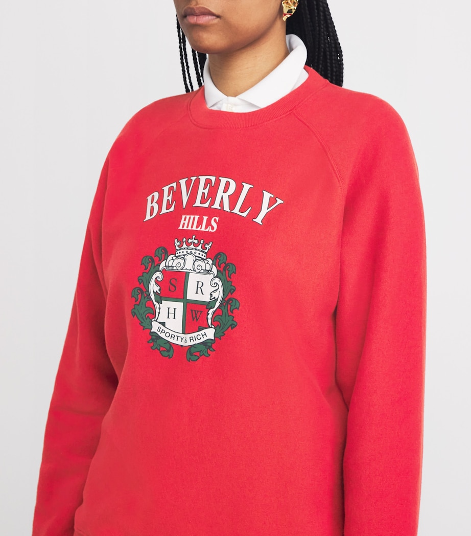 Beverly Hills Crest Sweatshirt RUBY Image 6