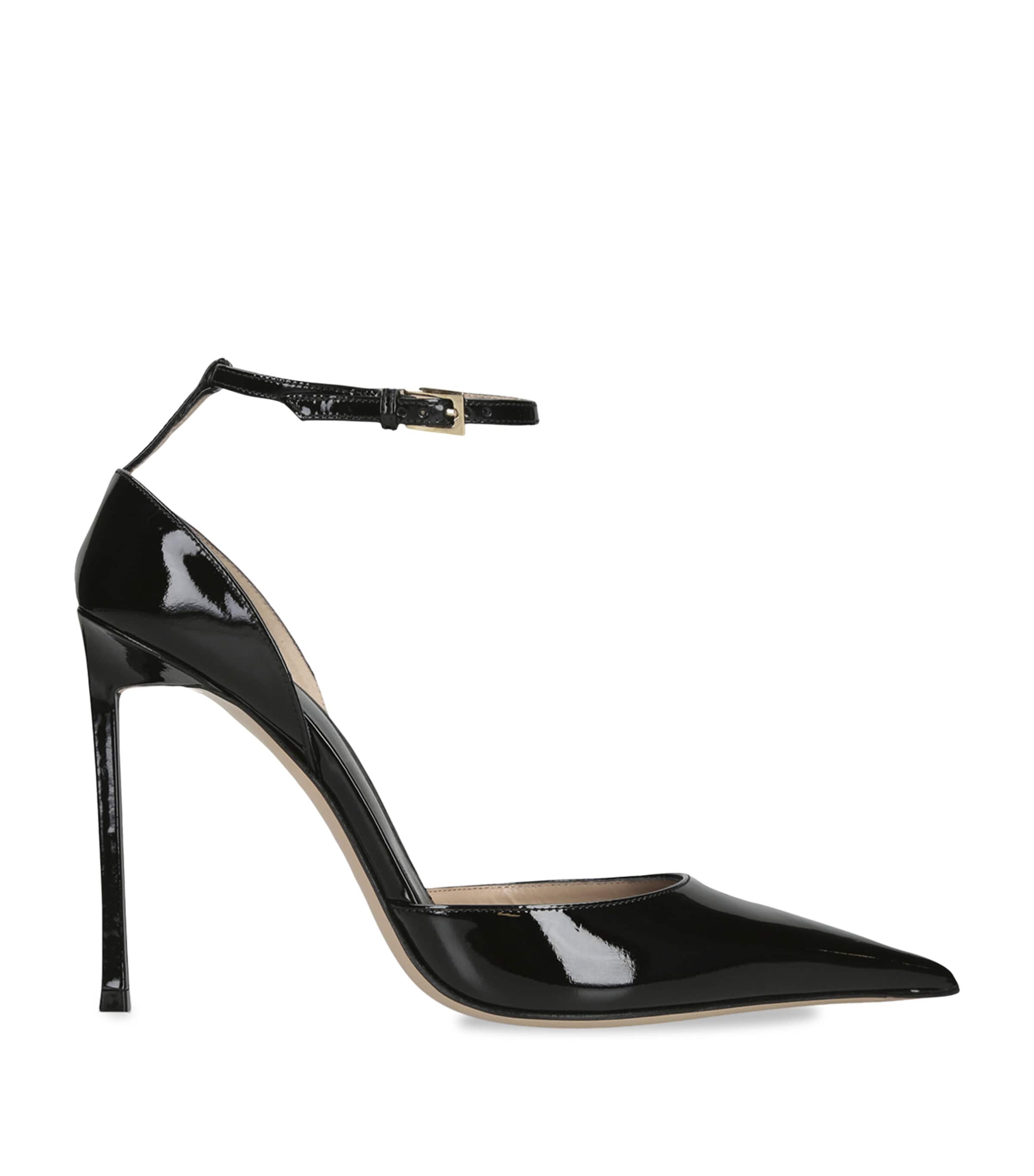 TOM FORD Patent Vertigo Heeled Sandals 105 Black Image 1
