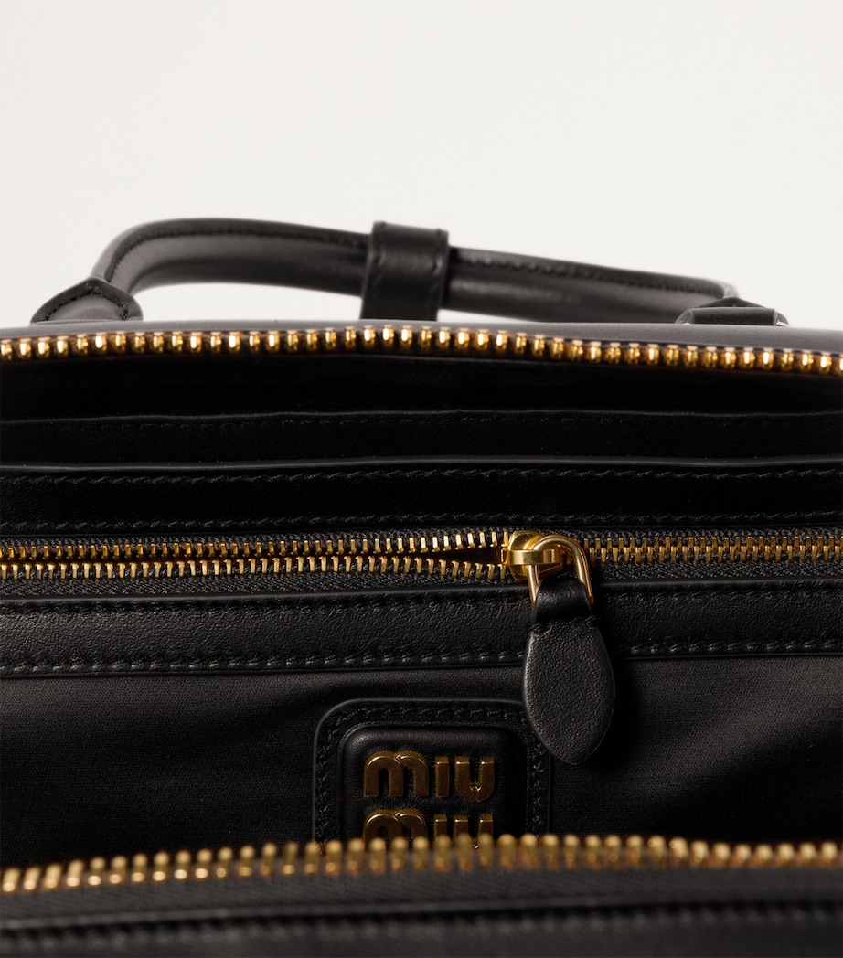 Leather Arcadie Top-Handle Bag F0002 Image 5