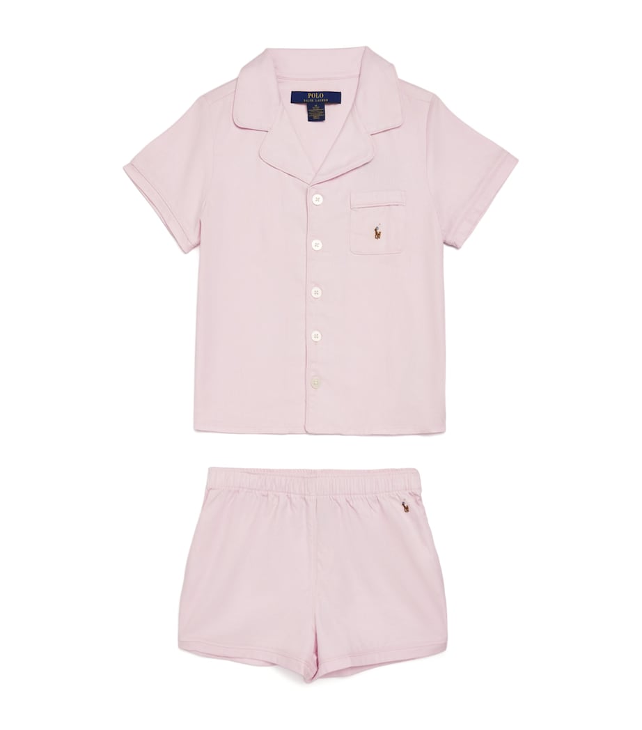 Cotton Pyjama Set (8-14 Years) DECO PINK OXFORD Image 1