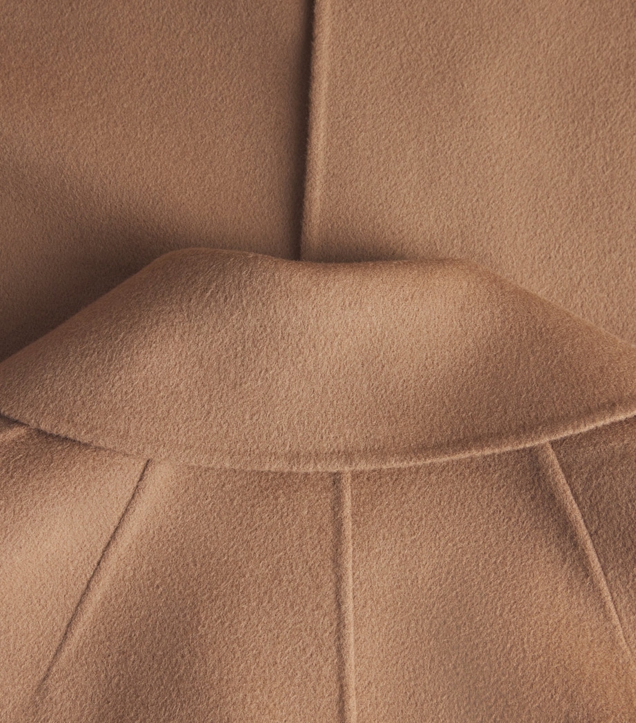 Virgin Wool Wrap Coat CAMEL Image 5