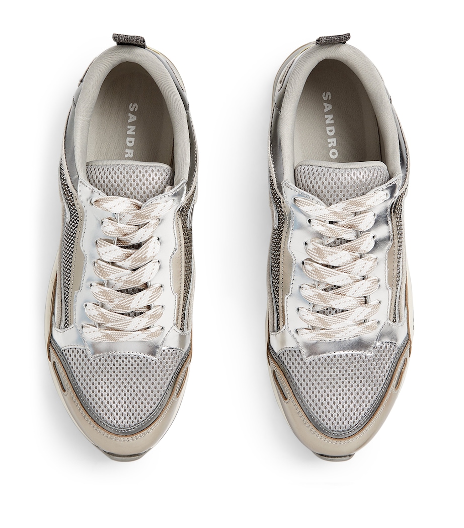 Flame Sneakers SILVER Image 2