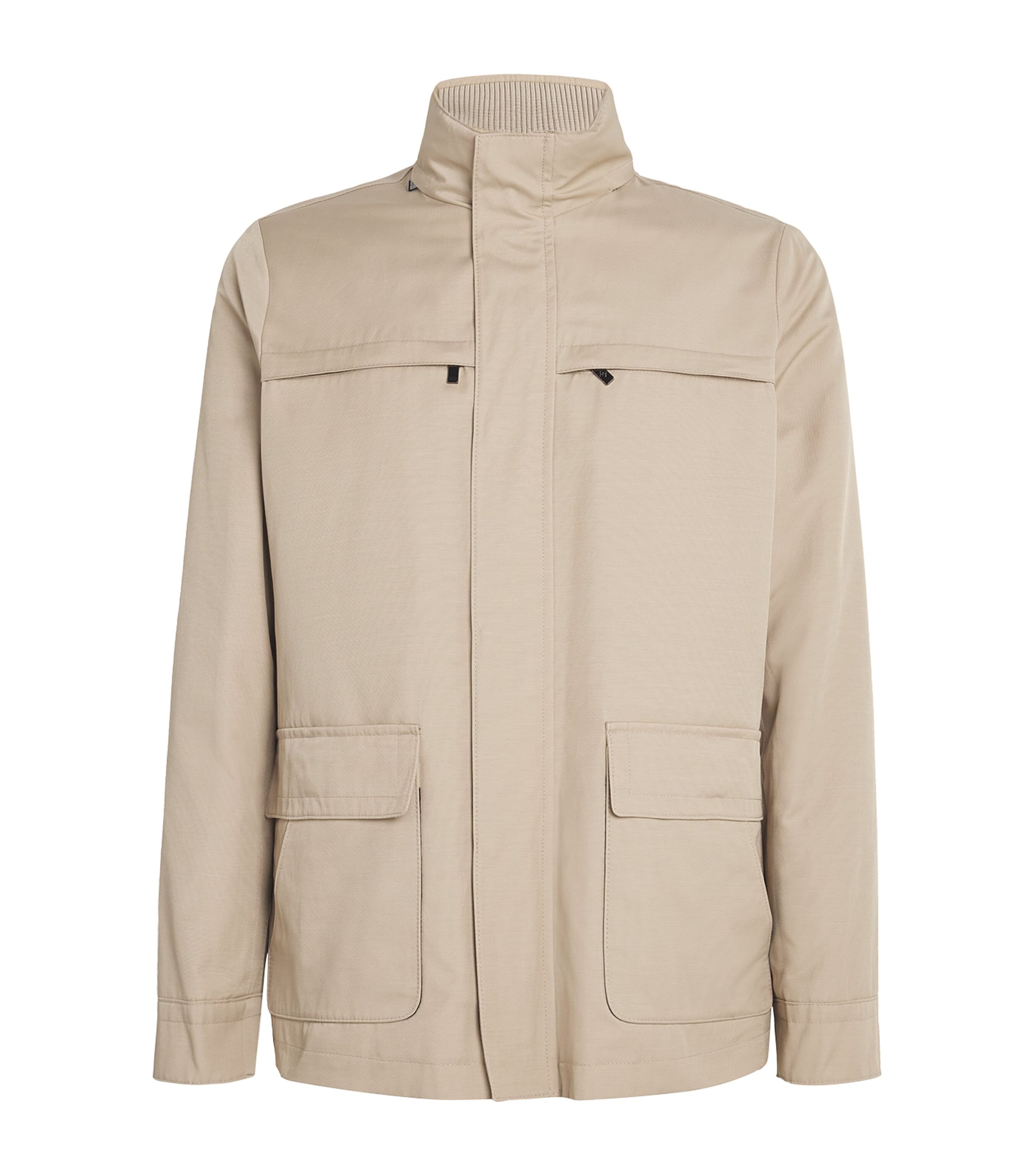 Shop Pal Zileri Oyster Field Jacket In Beige