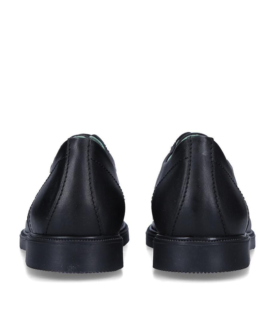 papouelli Leather Sam Oxford Shoes Black Image 2