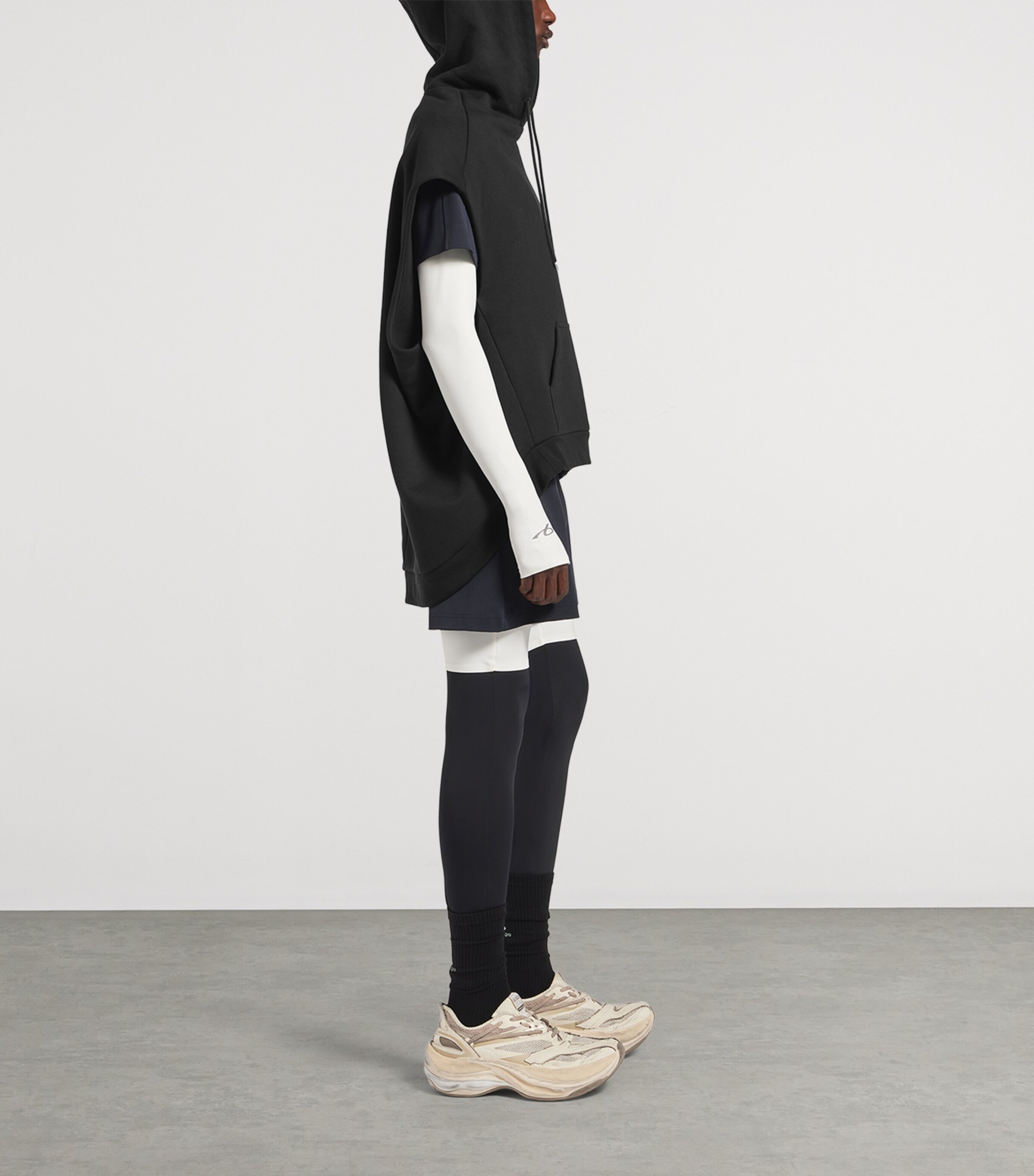 Balenciaga Mens Cotton Sleeveless Hoodie Image 4