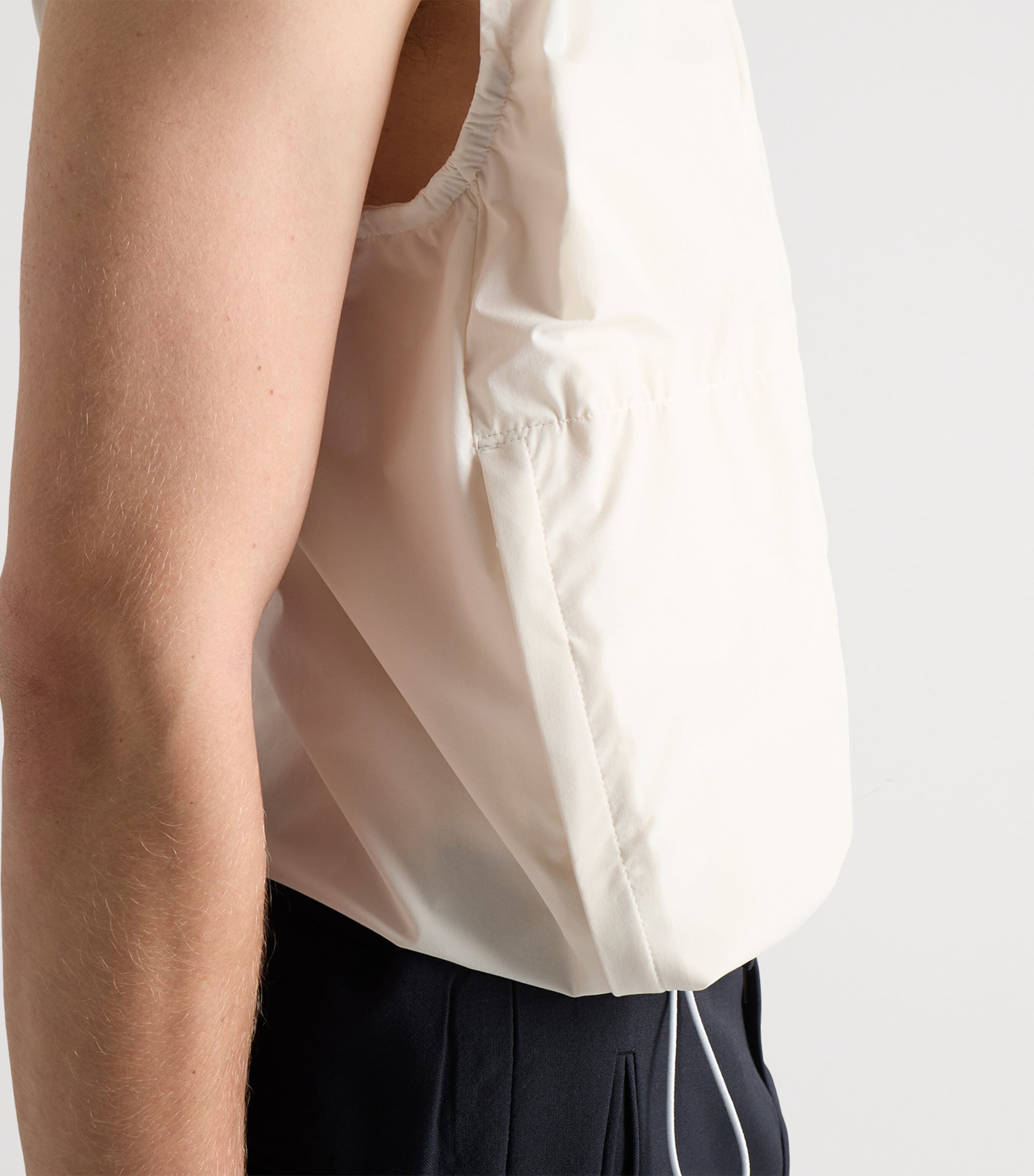 Prada Mens Re-Nylon Gilet Neutral Image 4