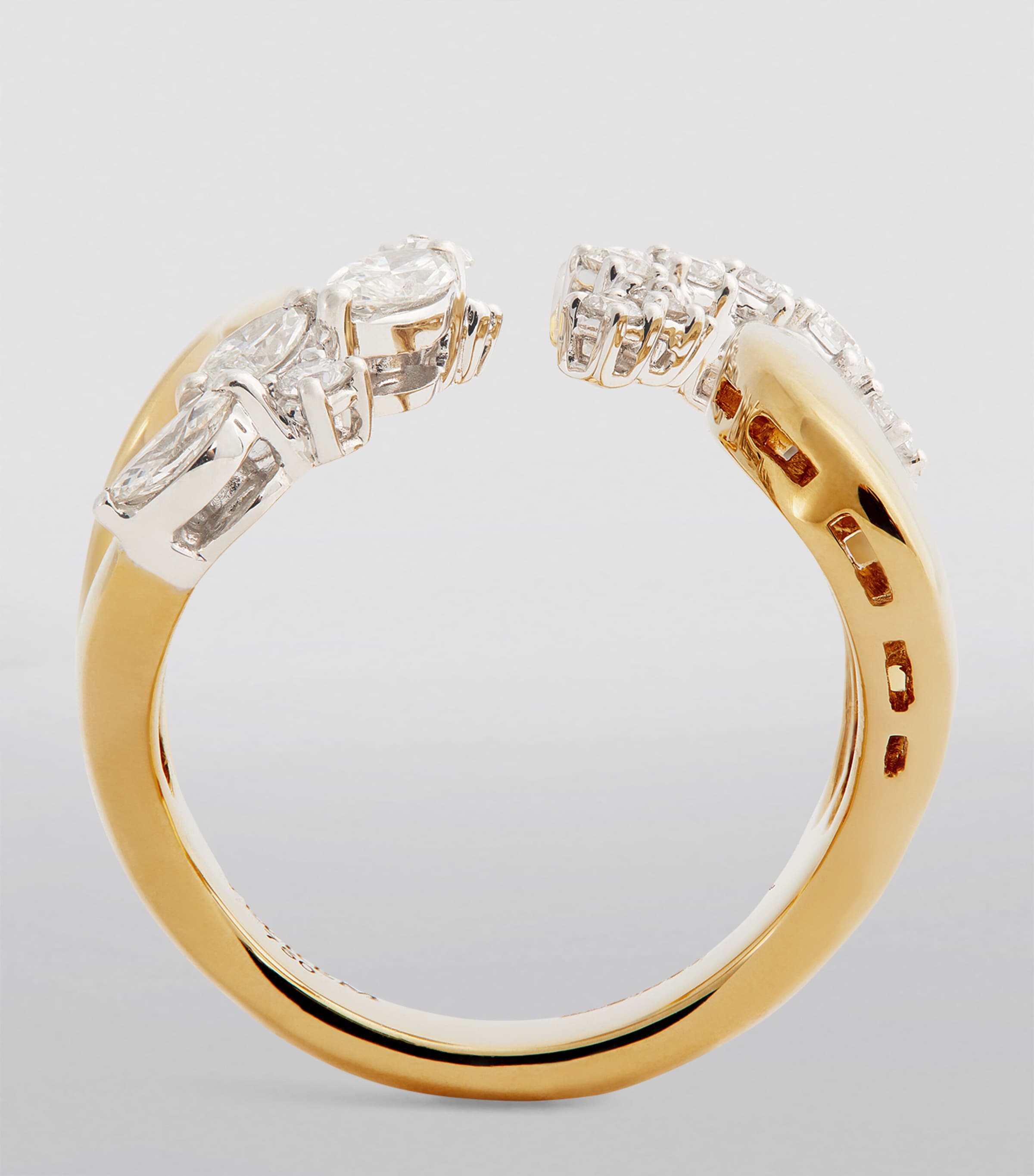 Yellow Gold and Diamond Golden Strada Stackable Ring YELLOW GOLD Image 2