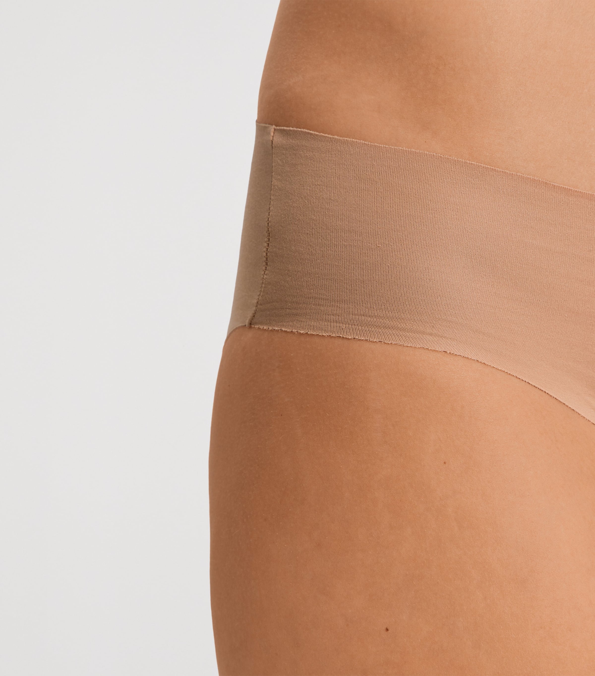 Invisible Cotton Midi Briefs BEIGE Image 6