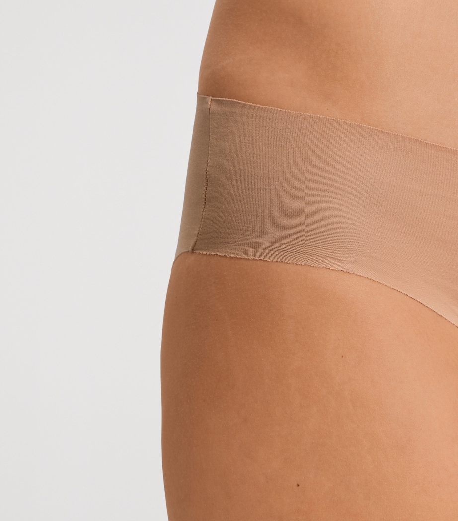 Invisible Cotton Midi Briefs BEIGE Image 6
