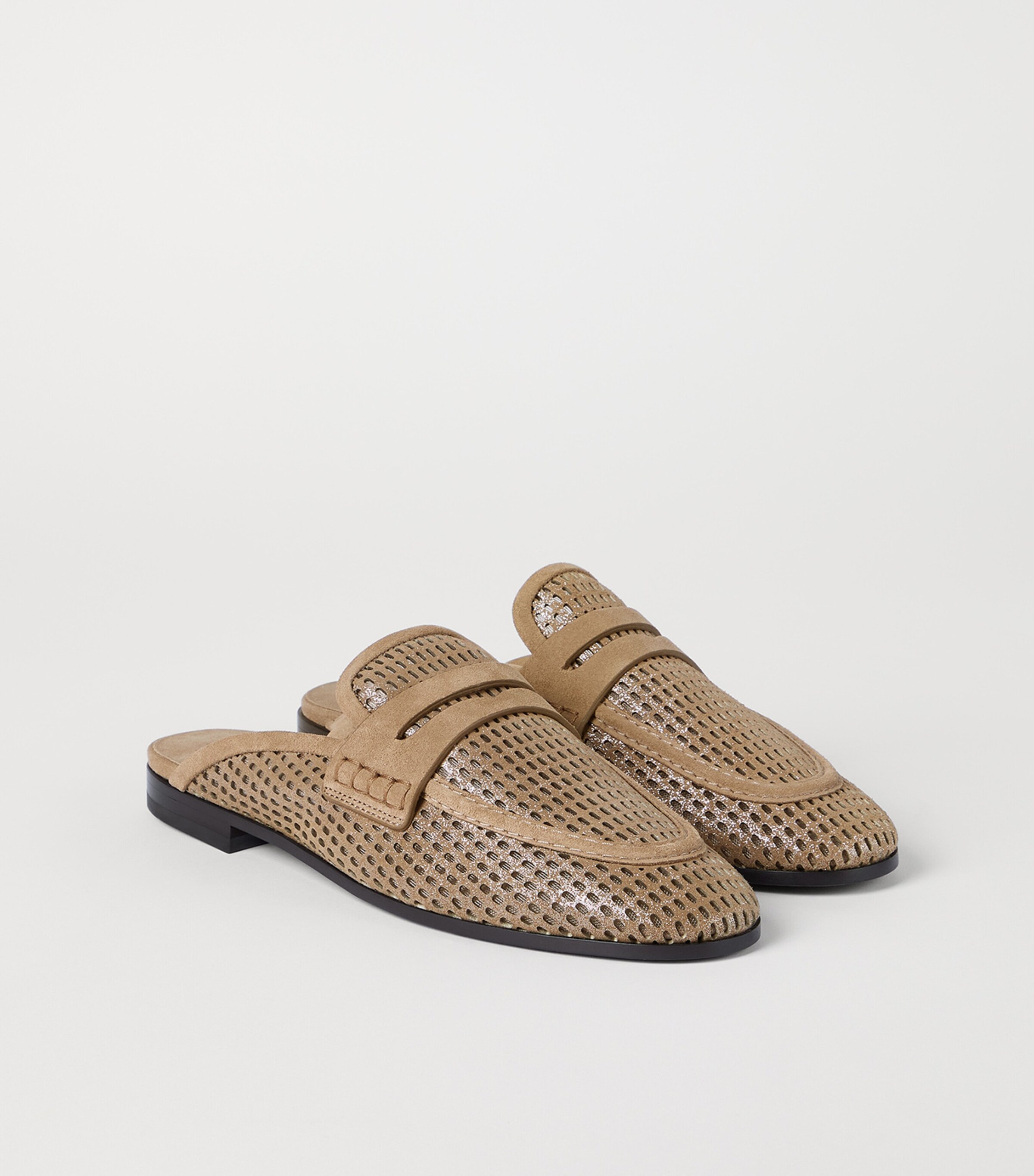 Leather Perforated Slippers C2767 Image 3