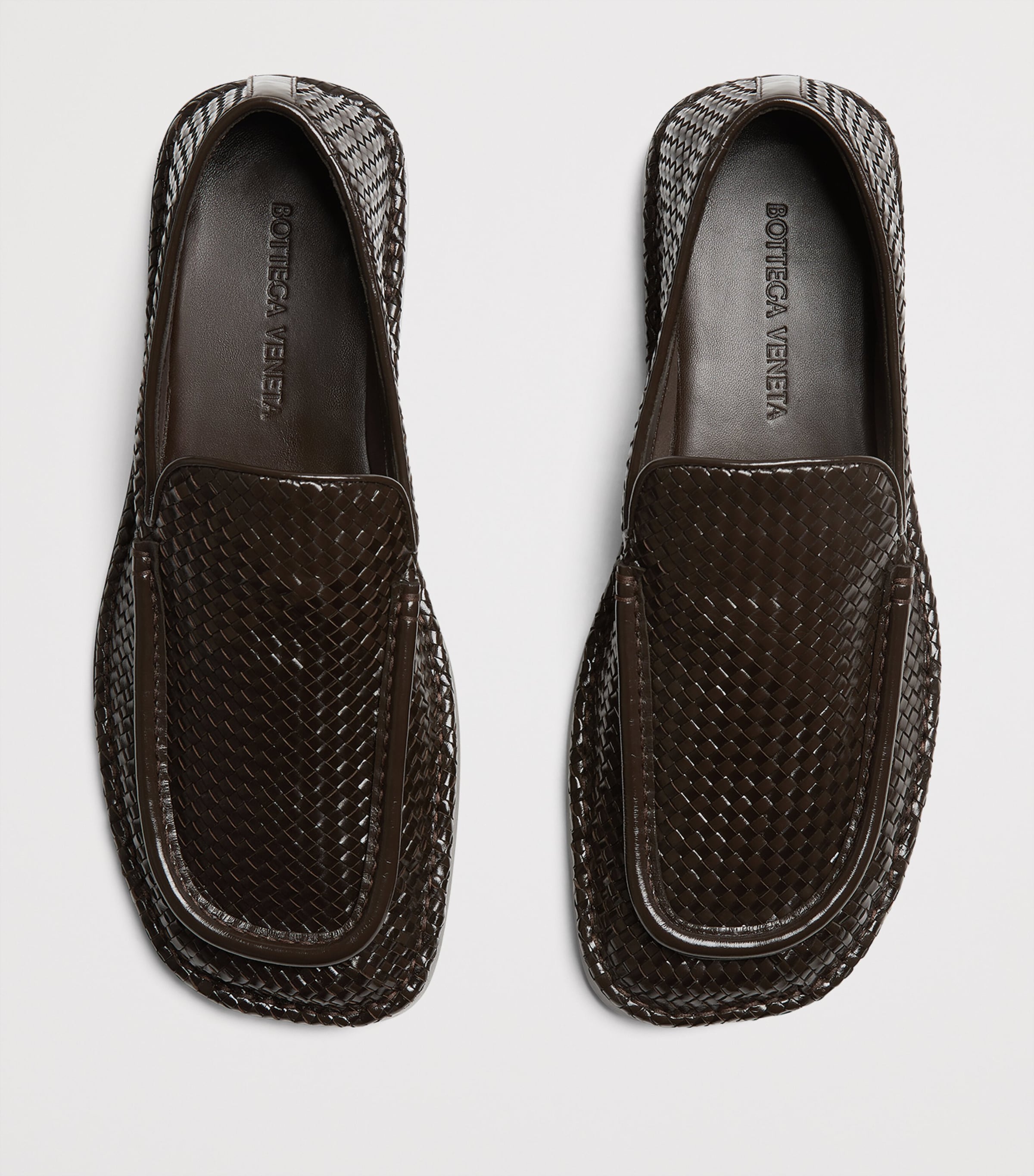 ドレスシューズ・革靴・ビジネスシューズ BOTTEGA VENETA   Daddy Moccasin in Woven Leather Bottega Veneta Leather Woven Daddy Loafers | Harrods US
