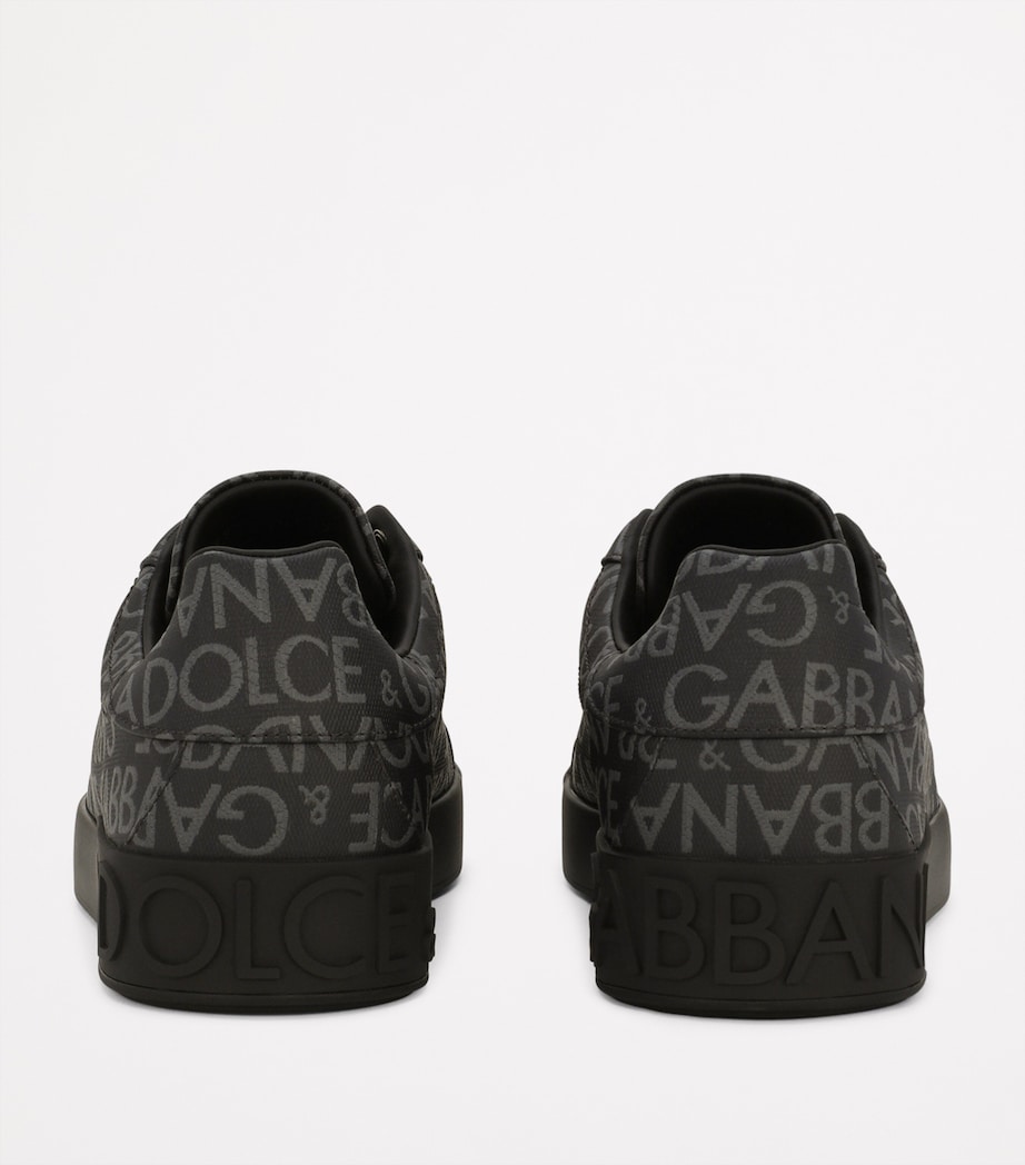 Logo Jacquard Sneakers 8B969-BLACK/GREY Image 4