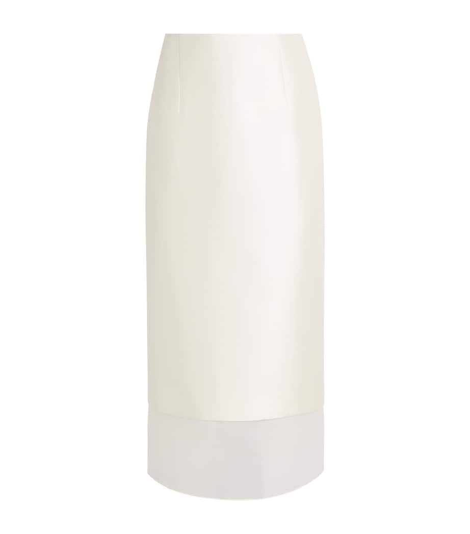 Voranida Womens Aeron Midi Skirt Ecru Image 1