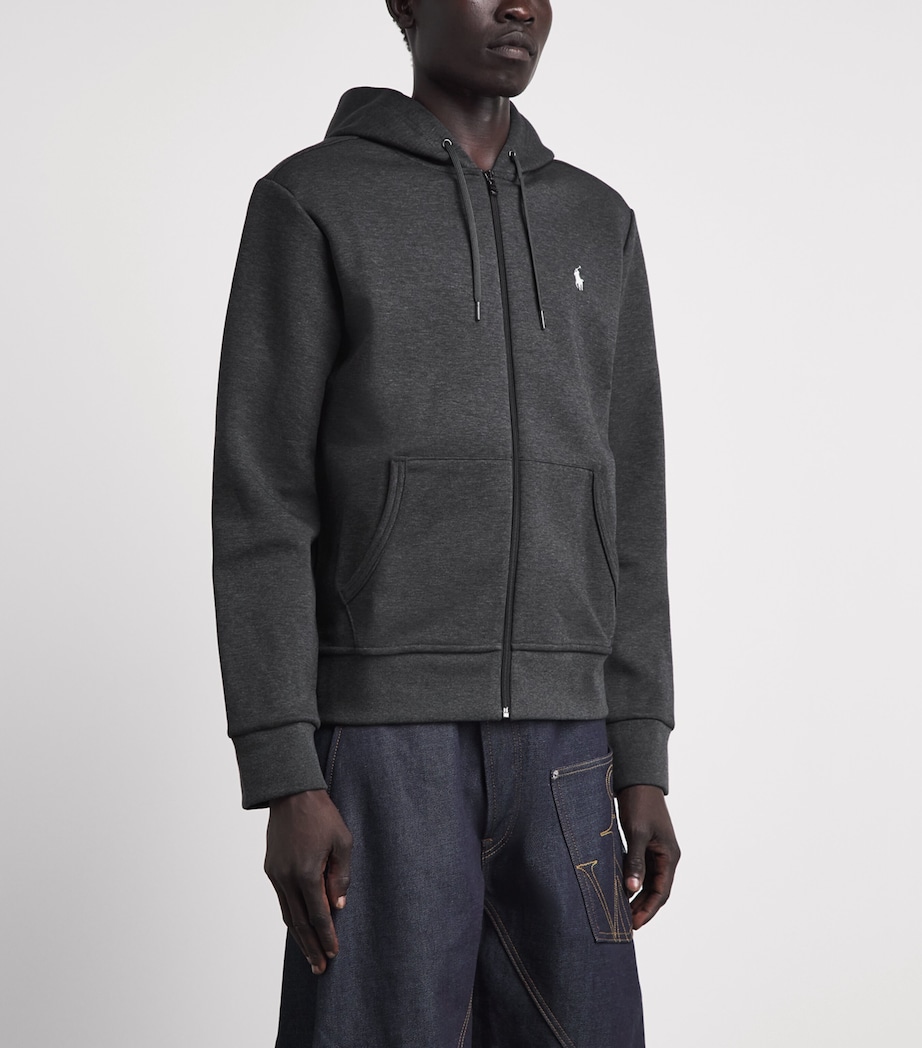Polo Ralph Lauren Mens Polo Pony Zip-Up Hoodie Windsor Hther Image 4