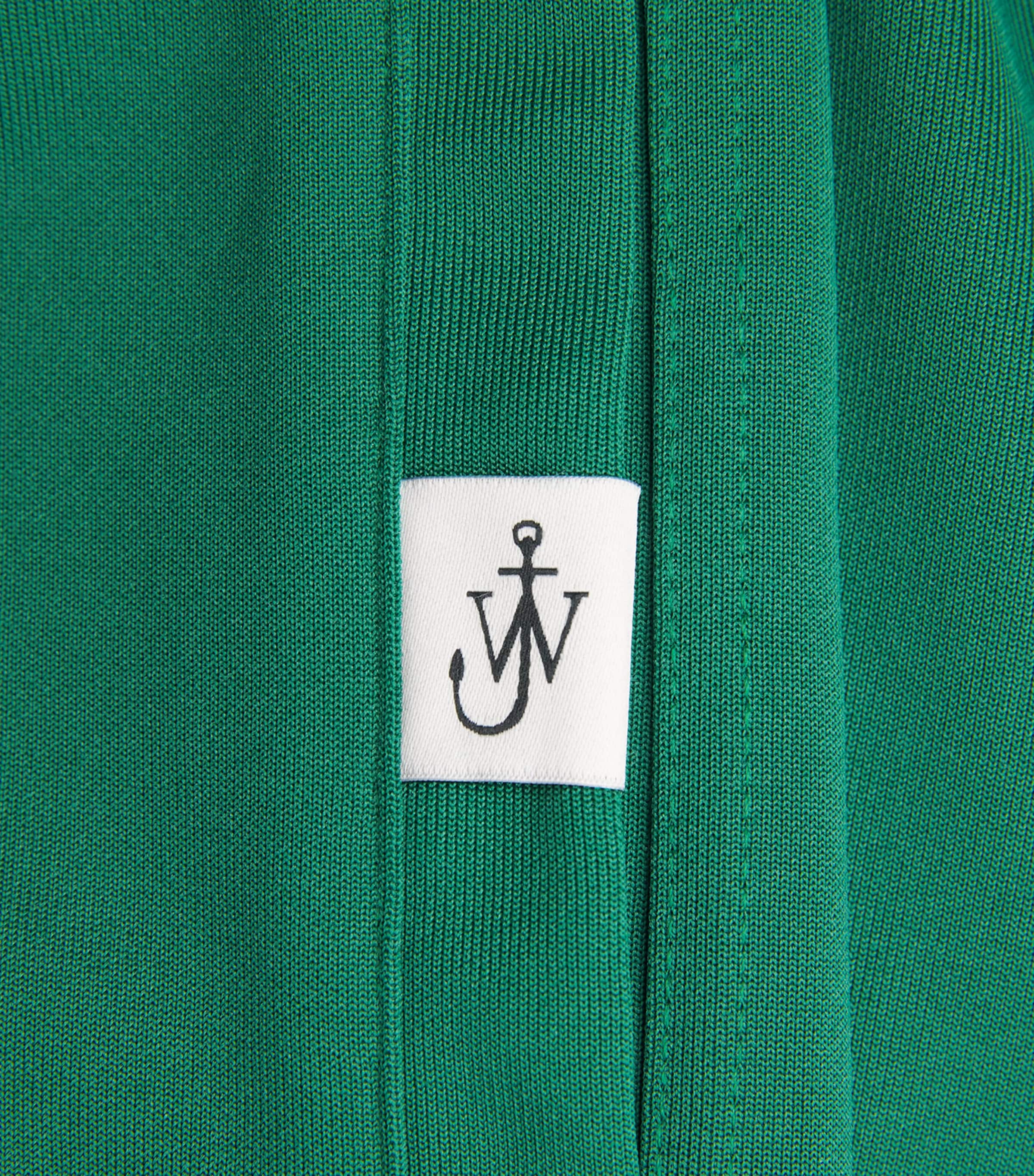JW Anderson Mens Jersey Pintuck Sweatpants Dark Green Image 5