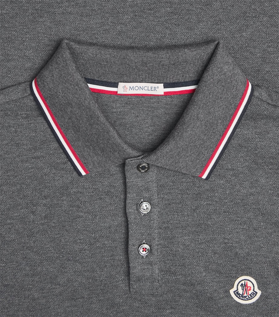 Moncler Mens Cotton Logo Polo Shirt Image 6