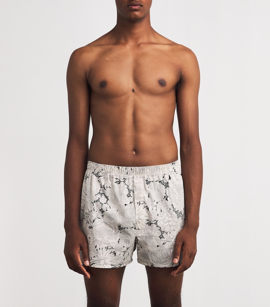 Cotton White Bloom Boxers WHIB-WHITE ENG BLOOM Image 2