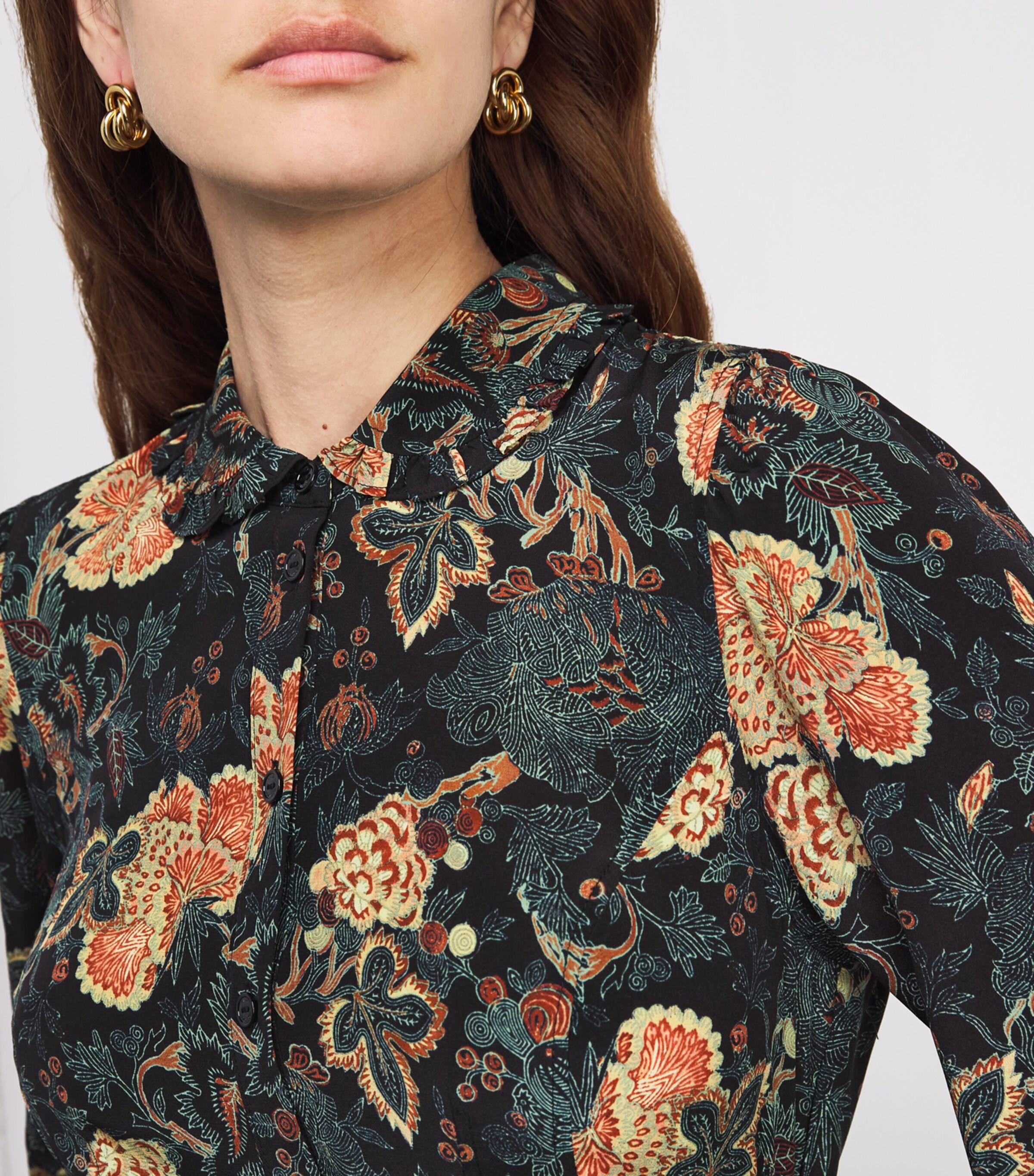 Silk Printed Simona Mini Dress NUIT Image 4