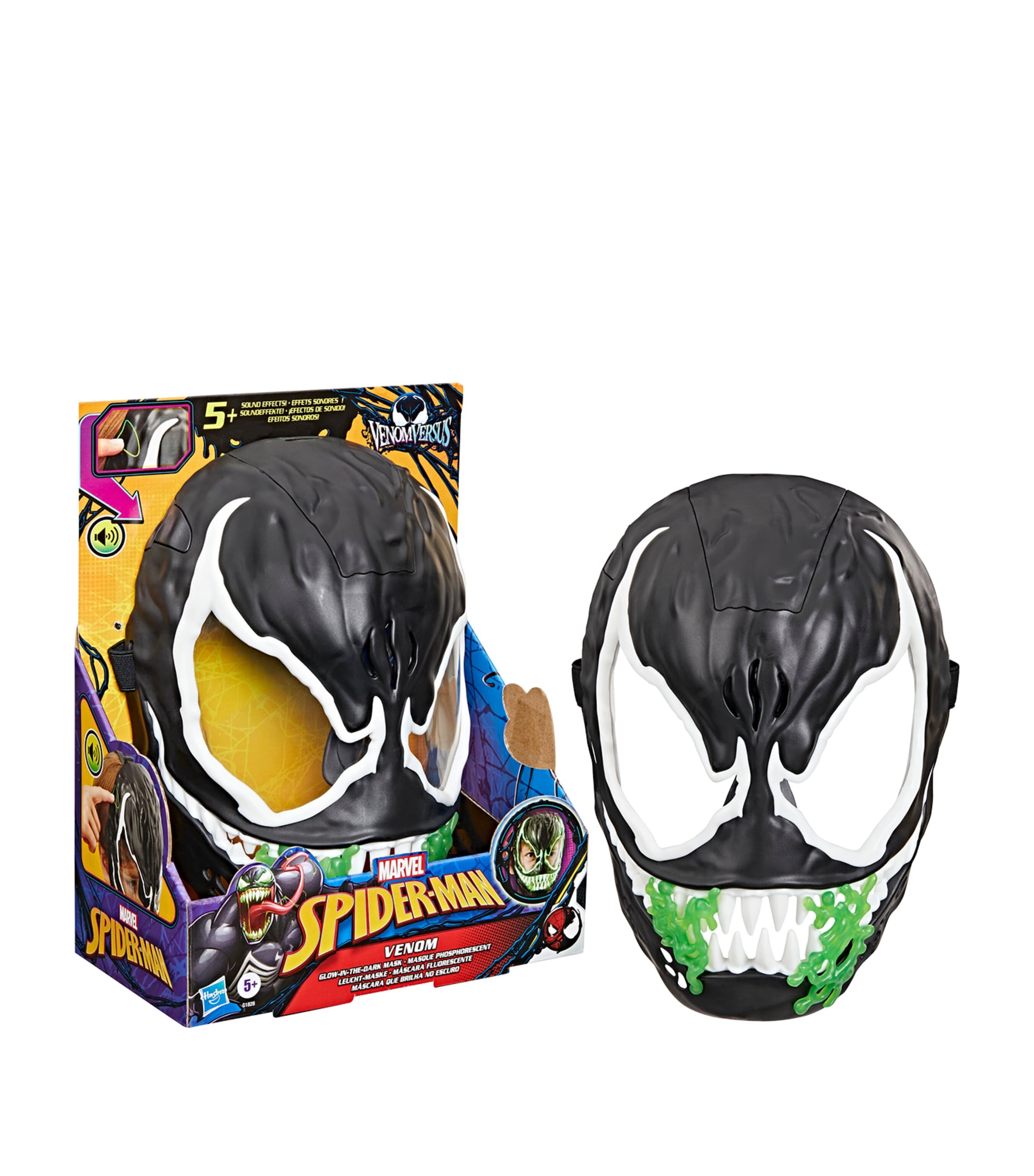 Marvel Spider-Man Venom Versus Venom Glow-In-The-Dark Mask Image 2
