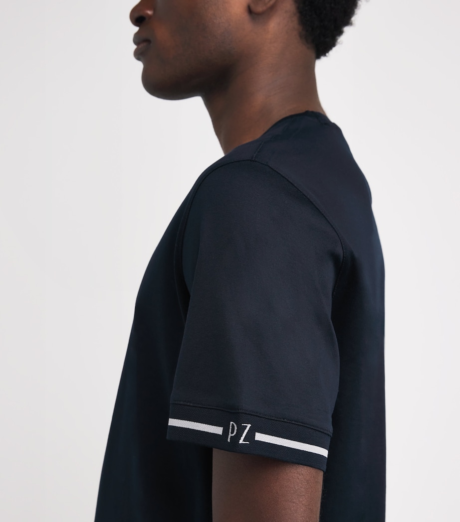 Cotton T-Shirt 01 BLUE NAVY Image 6