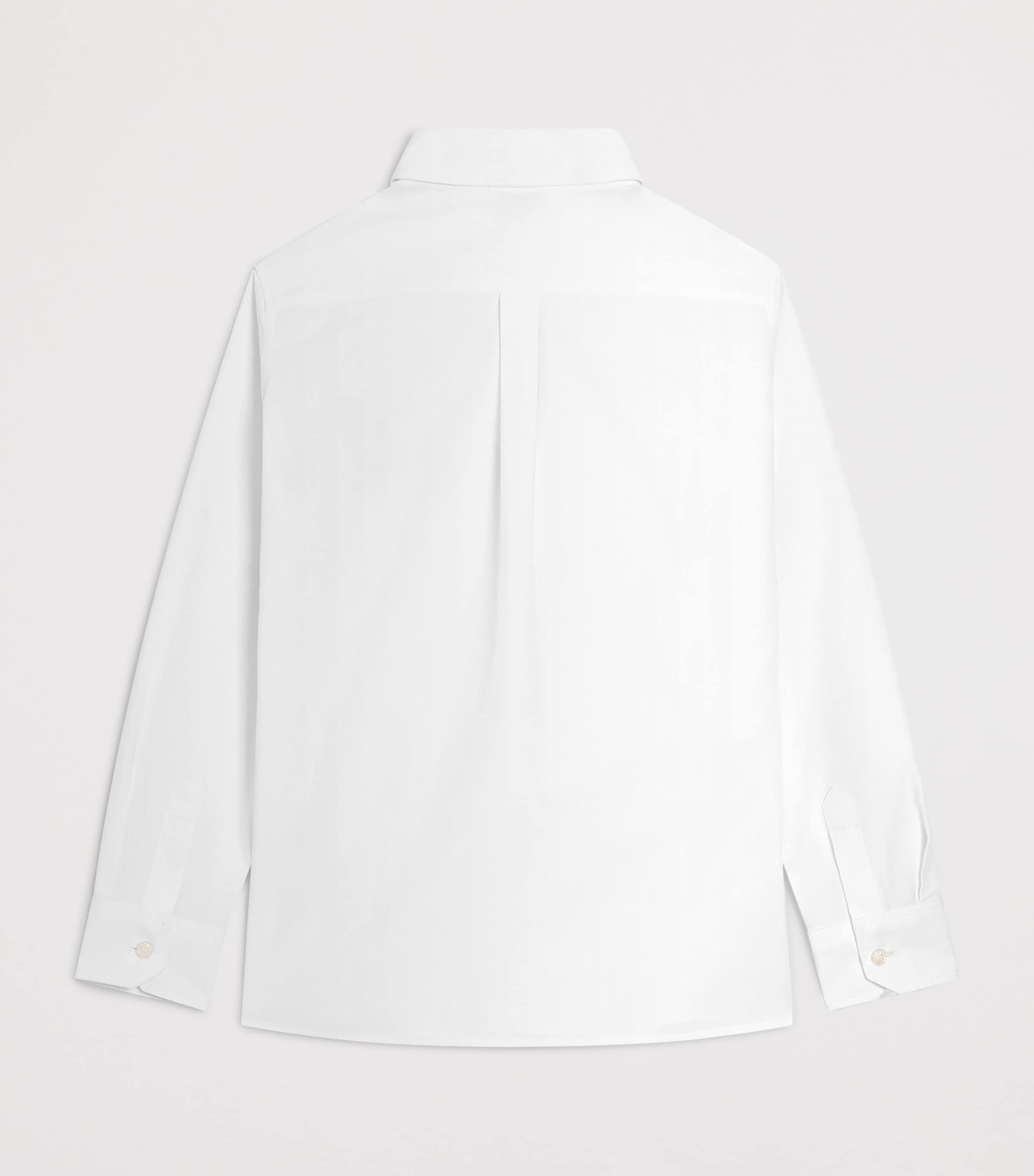 Dolce&Gabbana Kids Cotton Poplin Logo Shirt (8-14 Years) Optical White Image 2