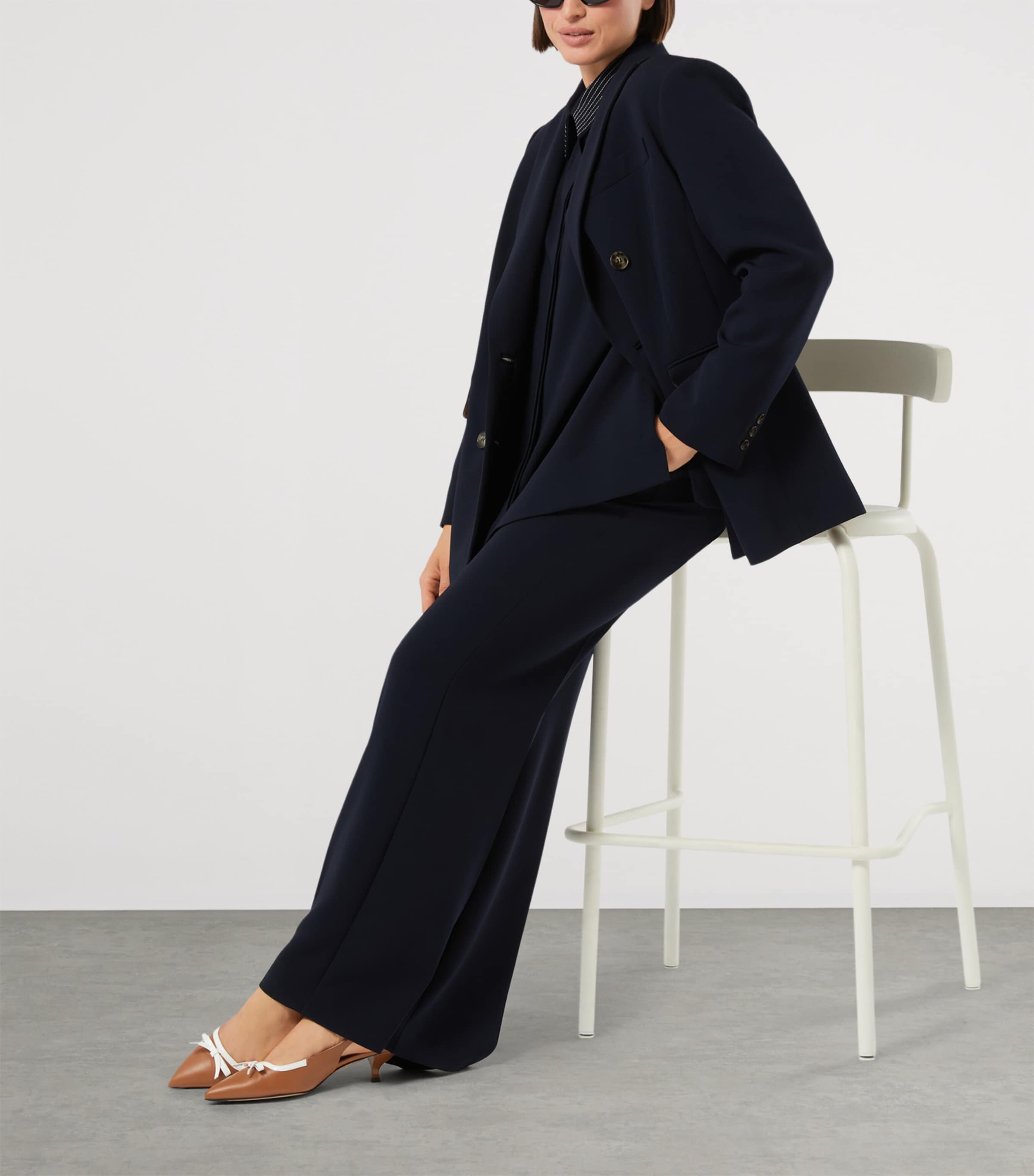 Cady Embroidered Trousers MIDNIGHTBLUE Image 4