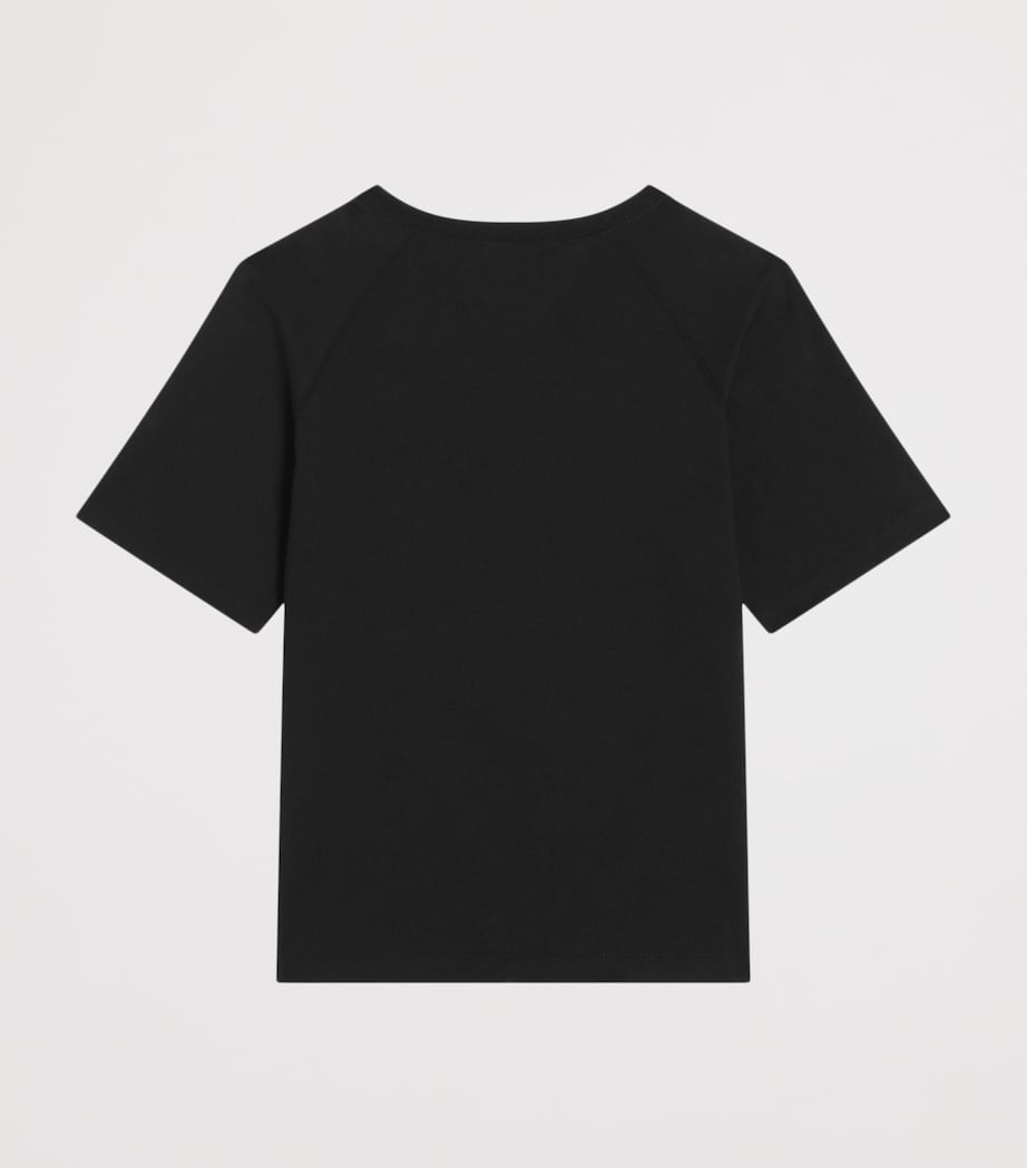 Dolce&Gabbana Kids Cotton Logo T-Shirt (8-12+ Years) Black Image 2