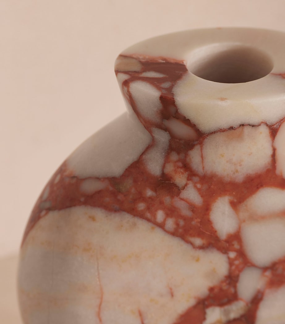 Marble Sesso Vase (18cm) RED Image 3