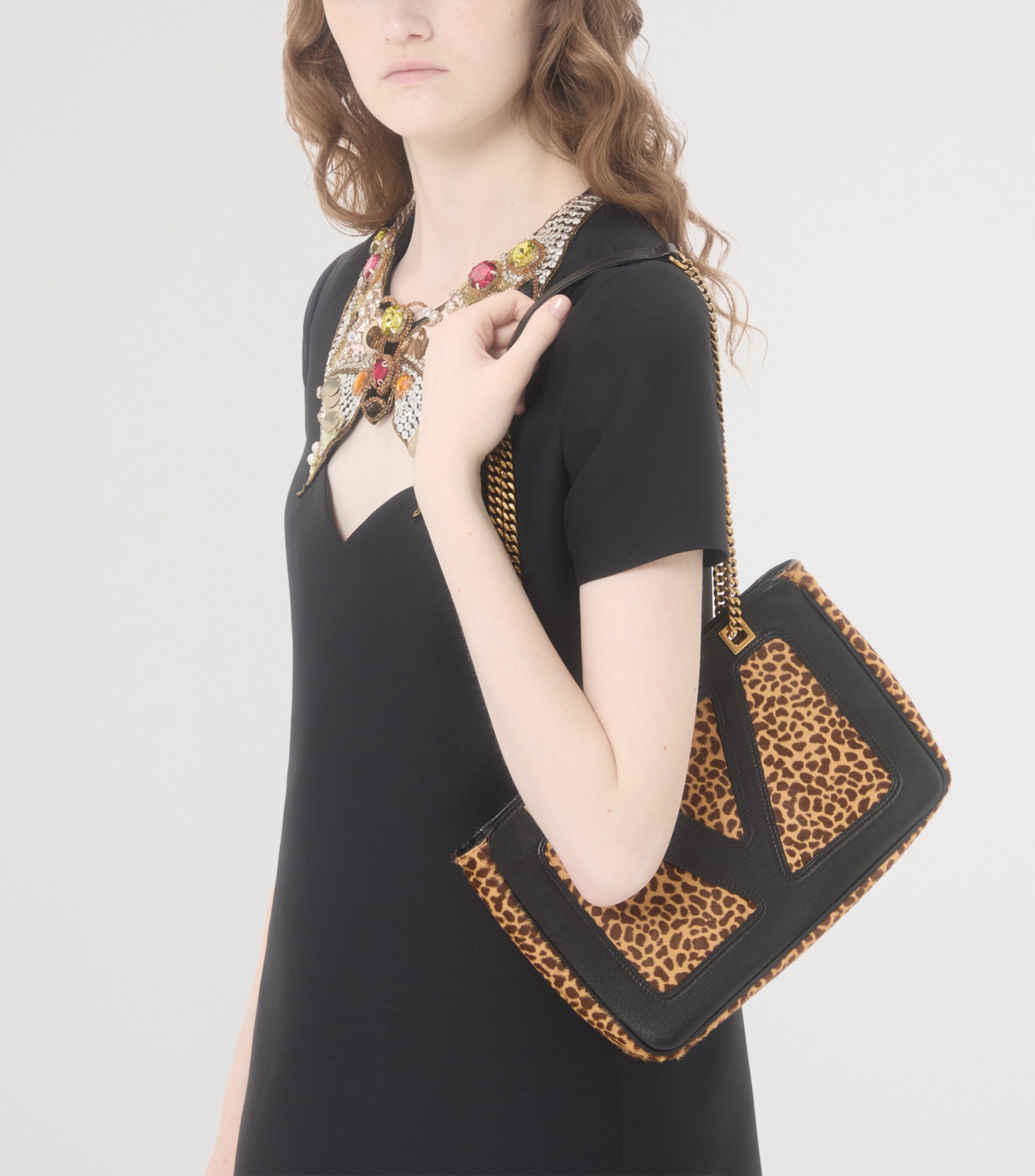 Small Calf Hair Viva Superstar Tote Bag C2J Image 7