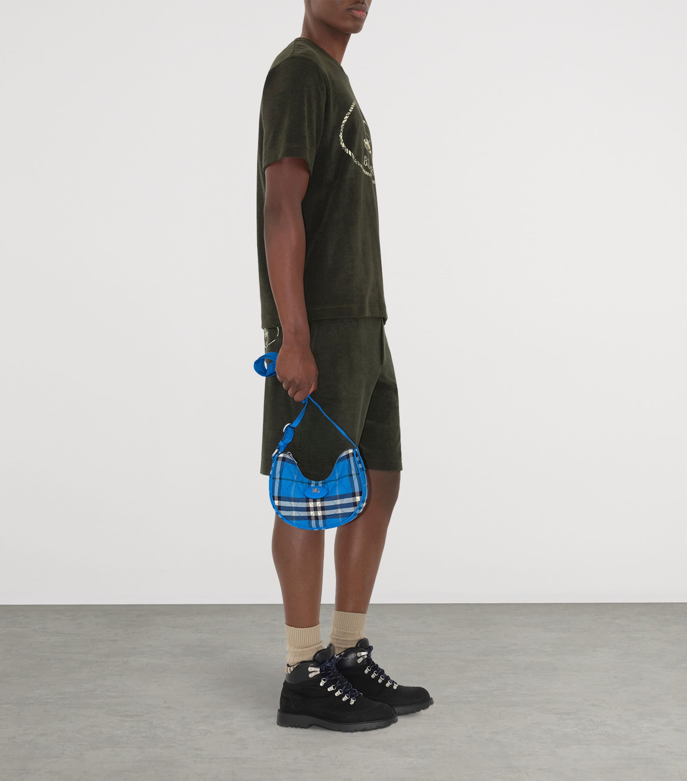 Check Horseshoe Cross-Body Bag HYACINTH Image 6