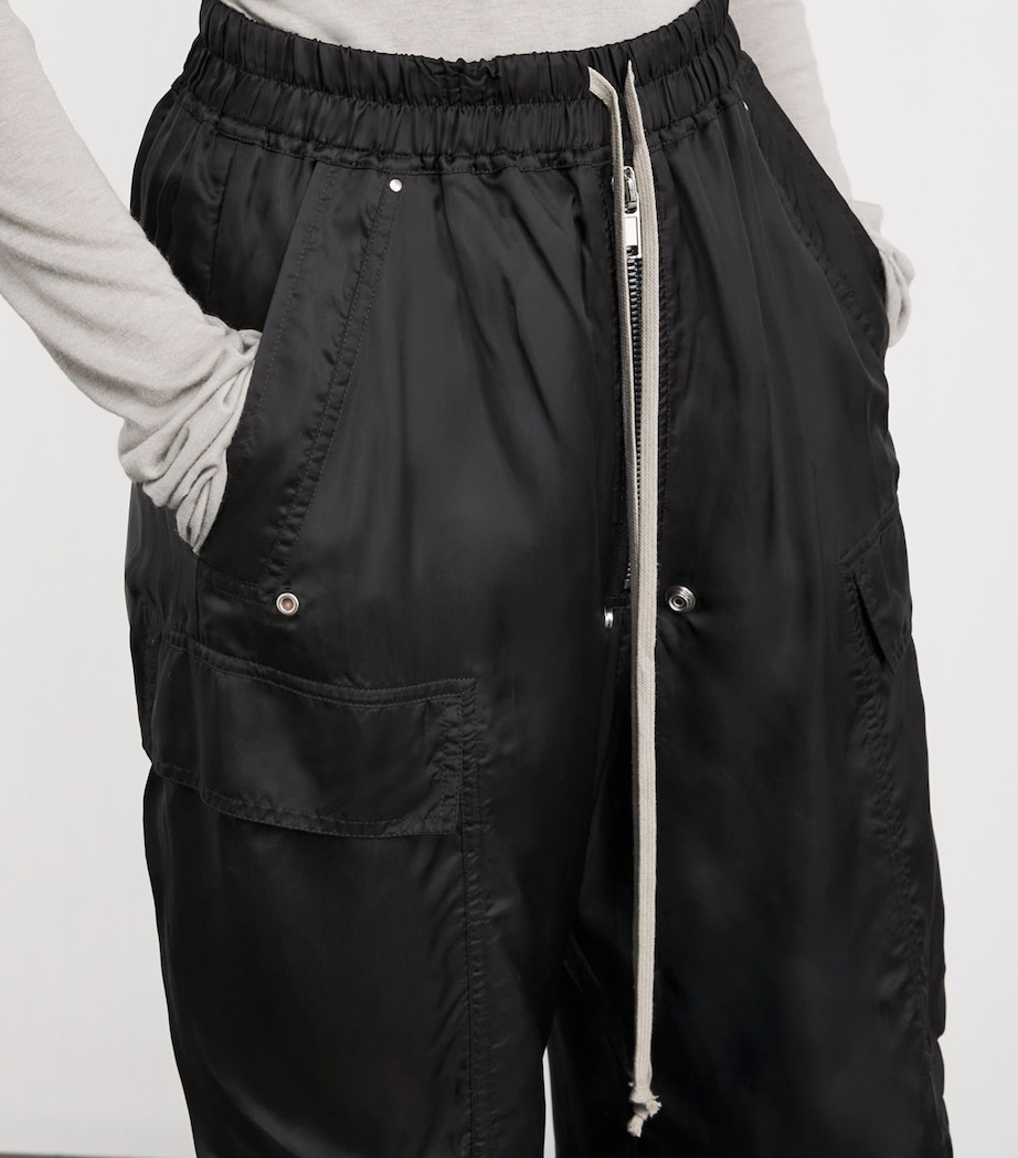 Cargobelas Wide-Leg Trousers 9 BLACK Image 6