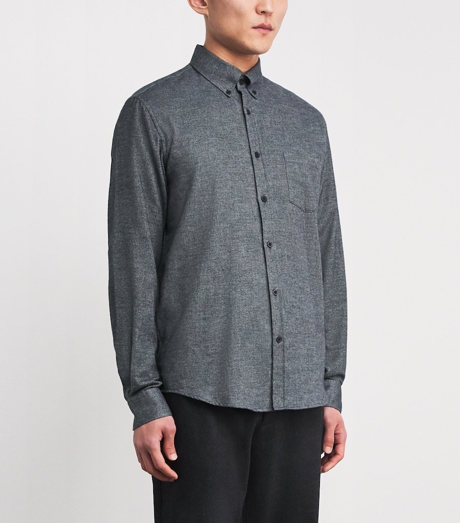 Brushed Cotton Shirt CHARCOAL MELANGE Image 3