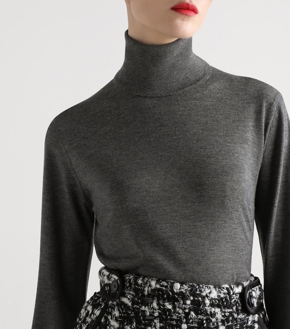 Cashmere Rollneck Sweater N4032-GREY Image 2