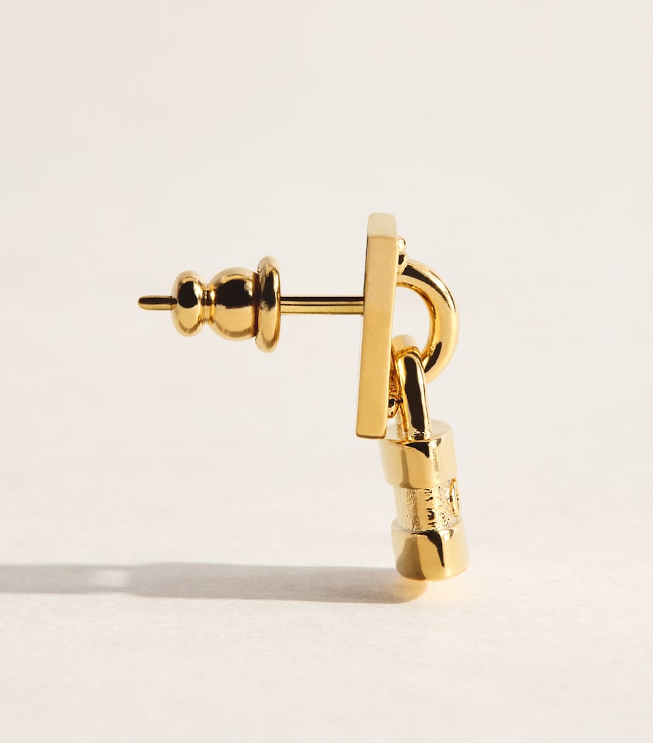 Chloé Mini Paddington Earrings Vintage Gold Image 3