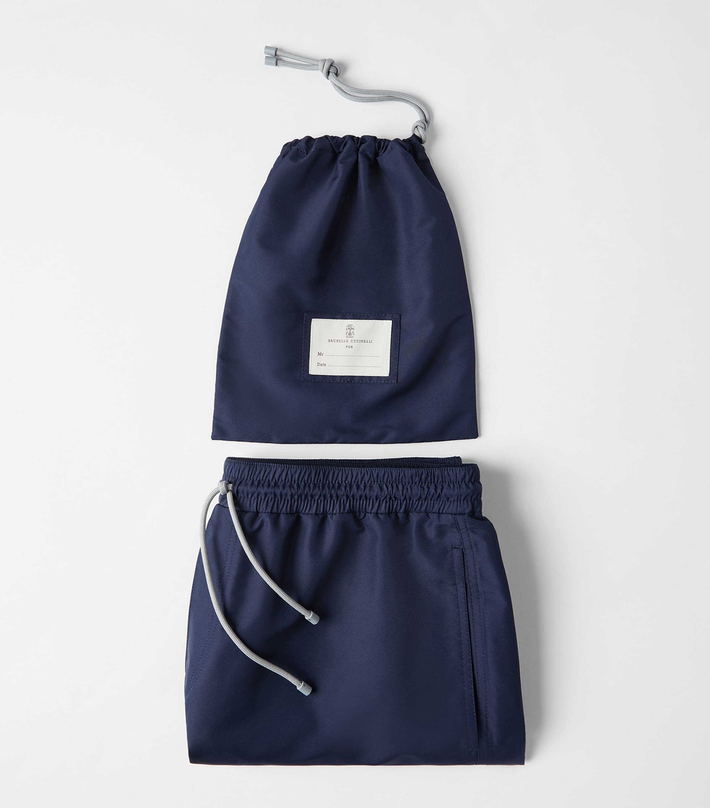 Brunello Cucinelli Mens Embroidered Swim Shorts Image 2