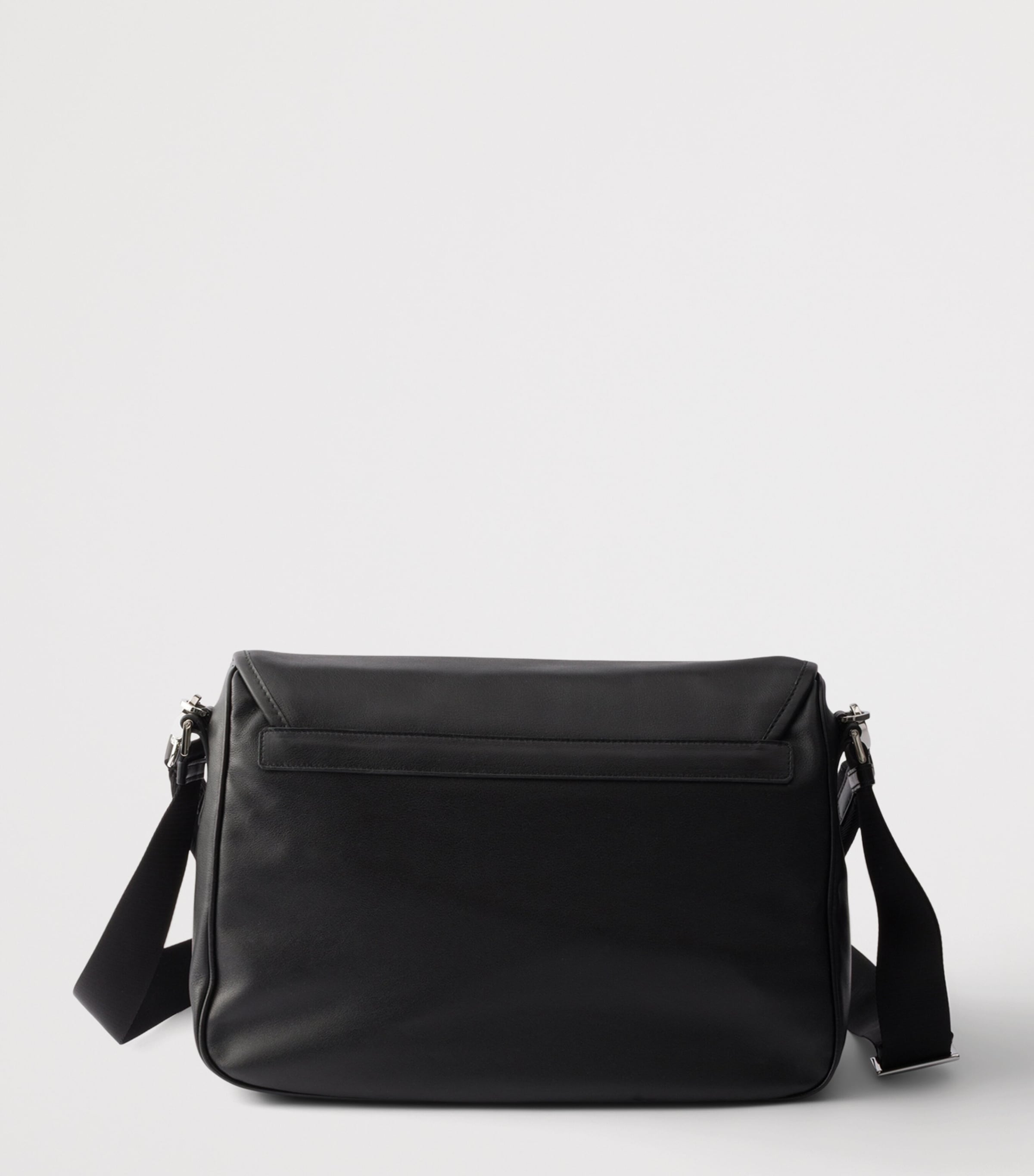 Prada Leather Shoulder Bag Black Image 4