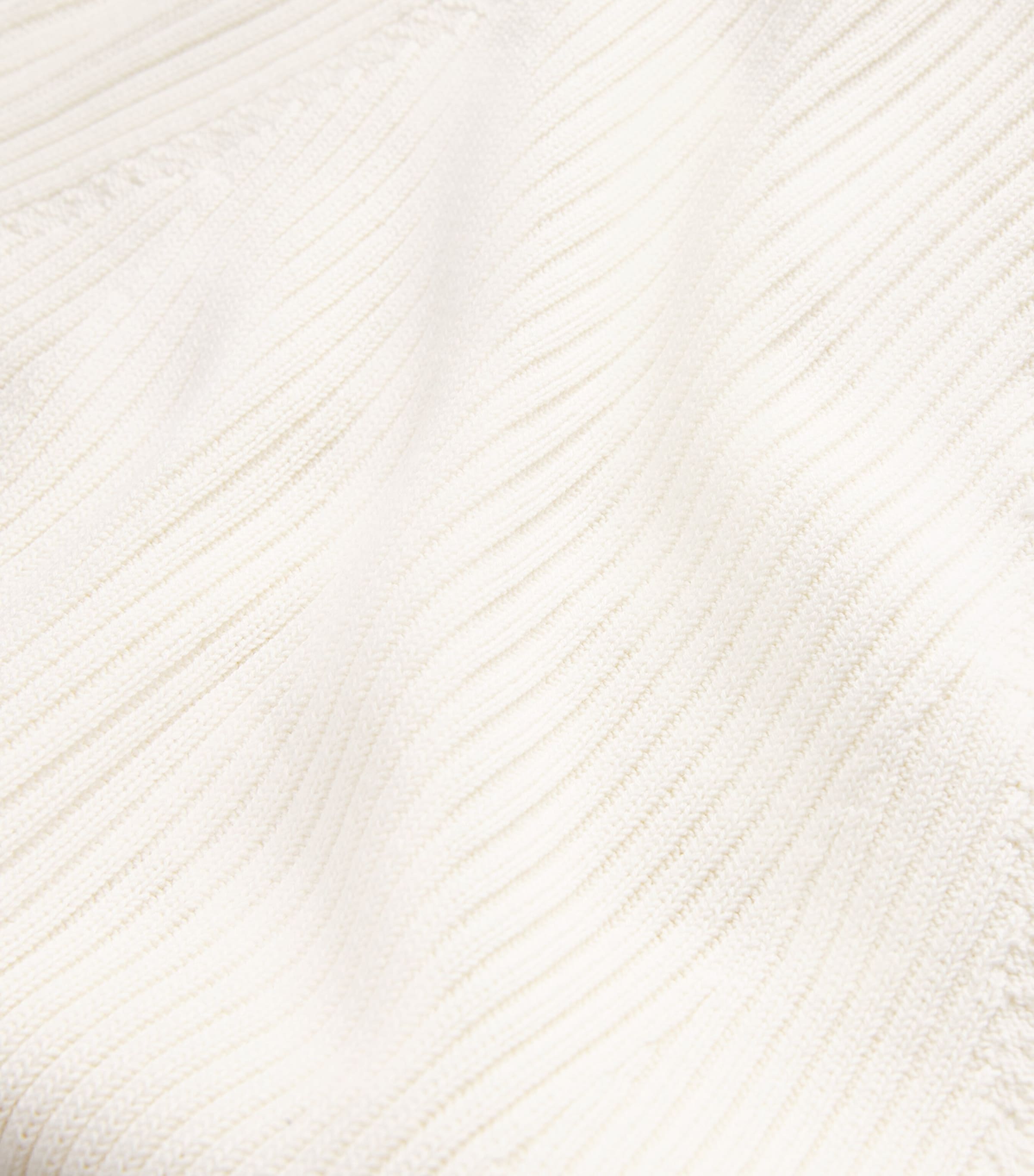 Ribbed Short-Sleeve Sweater MILK Image 5