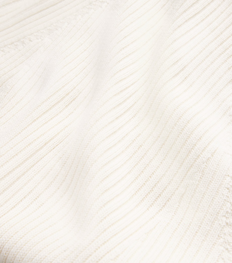 Ribbed Short-Sleeve Sweater MILK Image 5