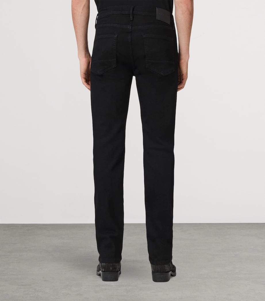 AllSaints Mens Sid Ultra Skinny Jeans Jet Black Image 4