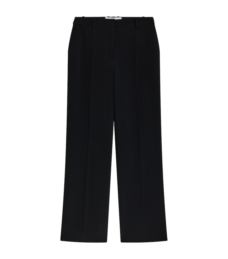 Schiaparelli Womens Virgin Wool Boyfit Trousers Black Image 1