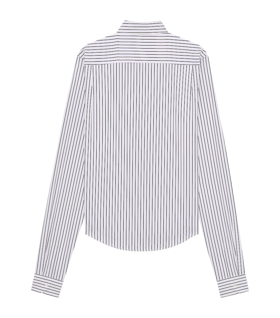 Saint Laurent Mens Cotton Striped Long-Sleeve Shirt Image 3