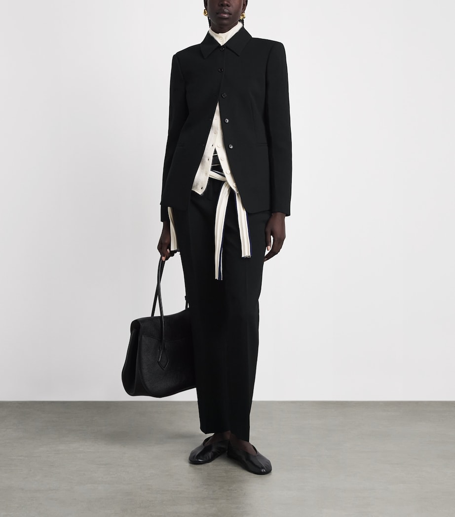 Theory Womens Cutaway Blazer Black Image 2