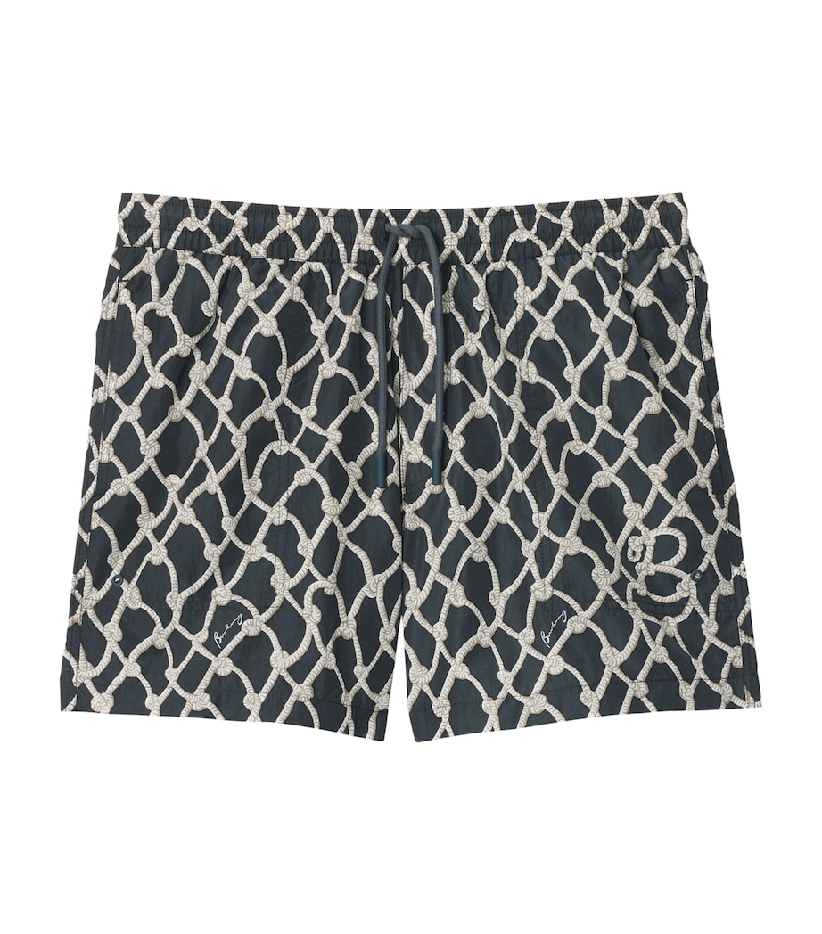 Knot Print Swim Shorts MAGNET IP PATTERN Image 1