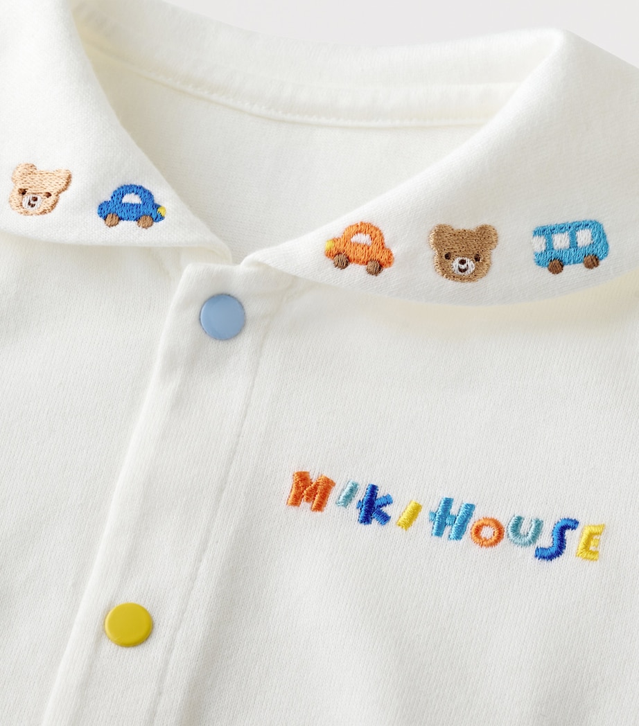 Miki House Cotton Embroidered Bodysuit (6-24 Months) Image 4